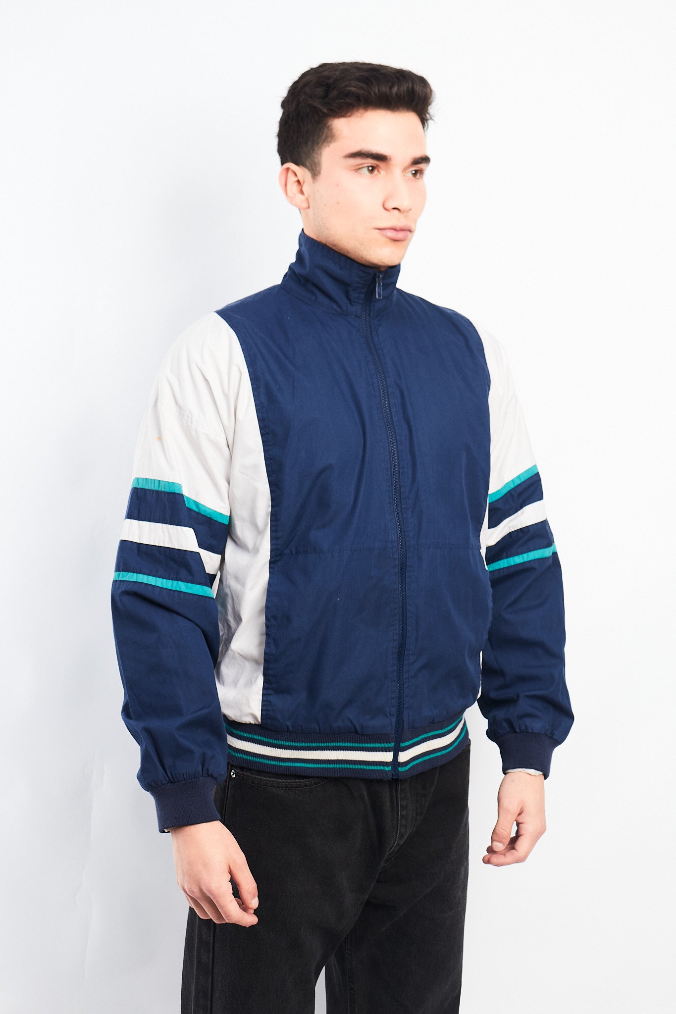 1990 Christian Dior Monsieur Colorblock Track Jacket (M)