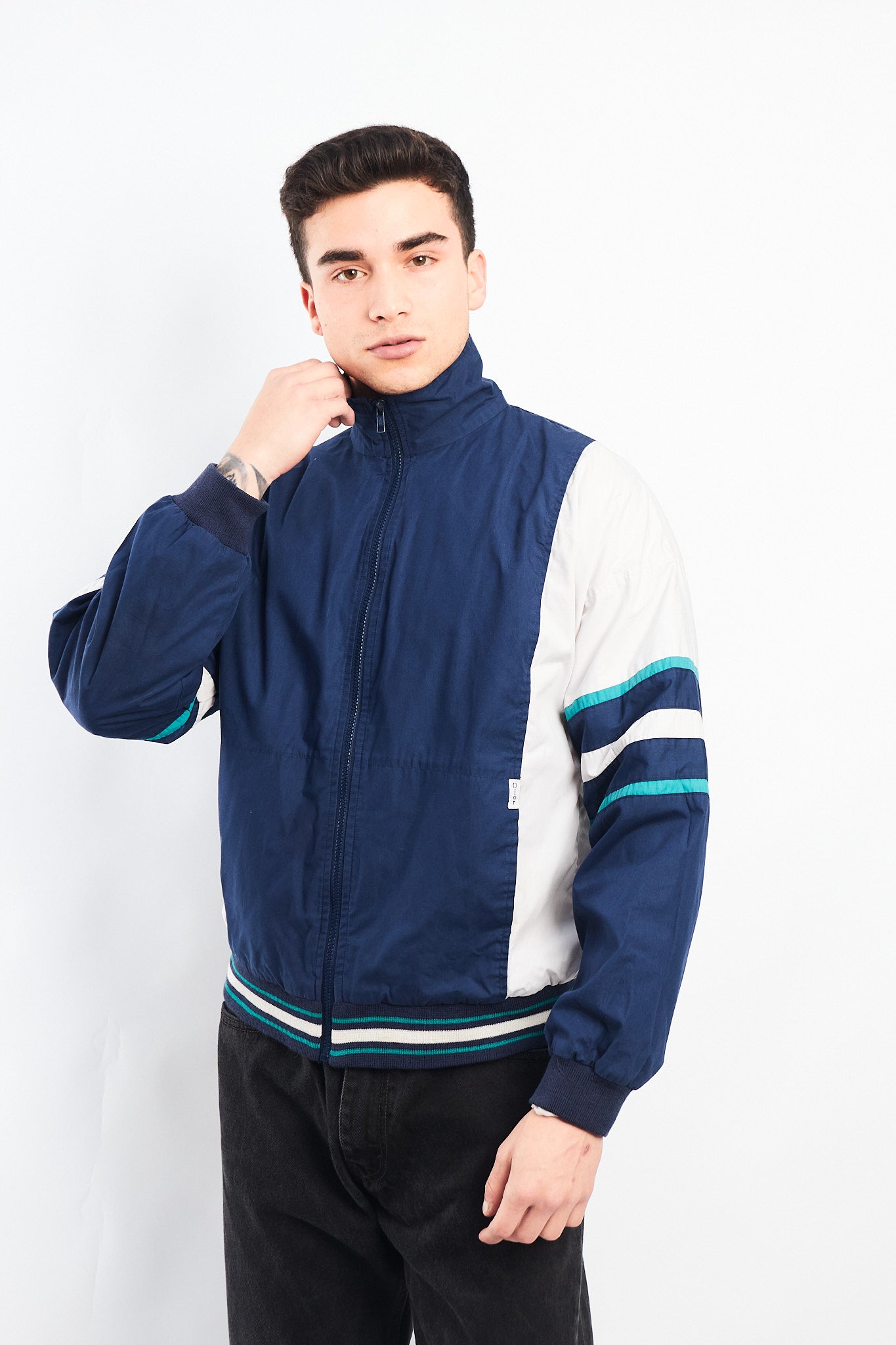 1990 Christian Dior Monsieur Colorblock Track Jacket (M)