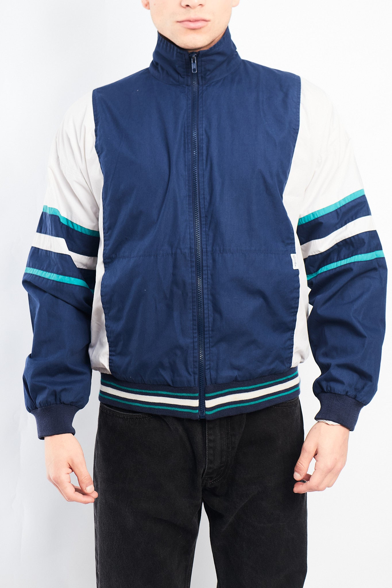 1990 Christian Dior Monsieur Colorblock Track Jacket (M)