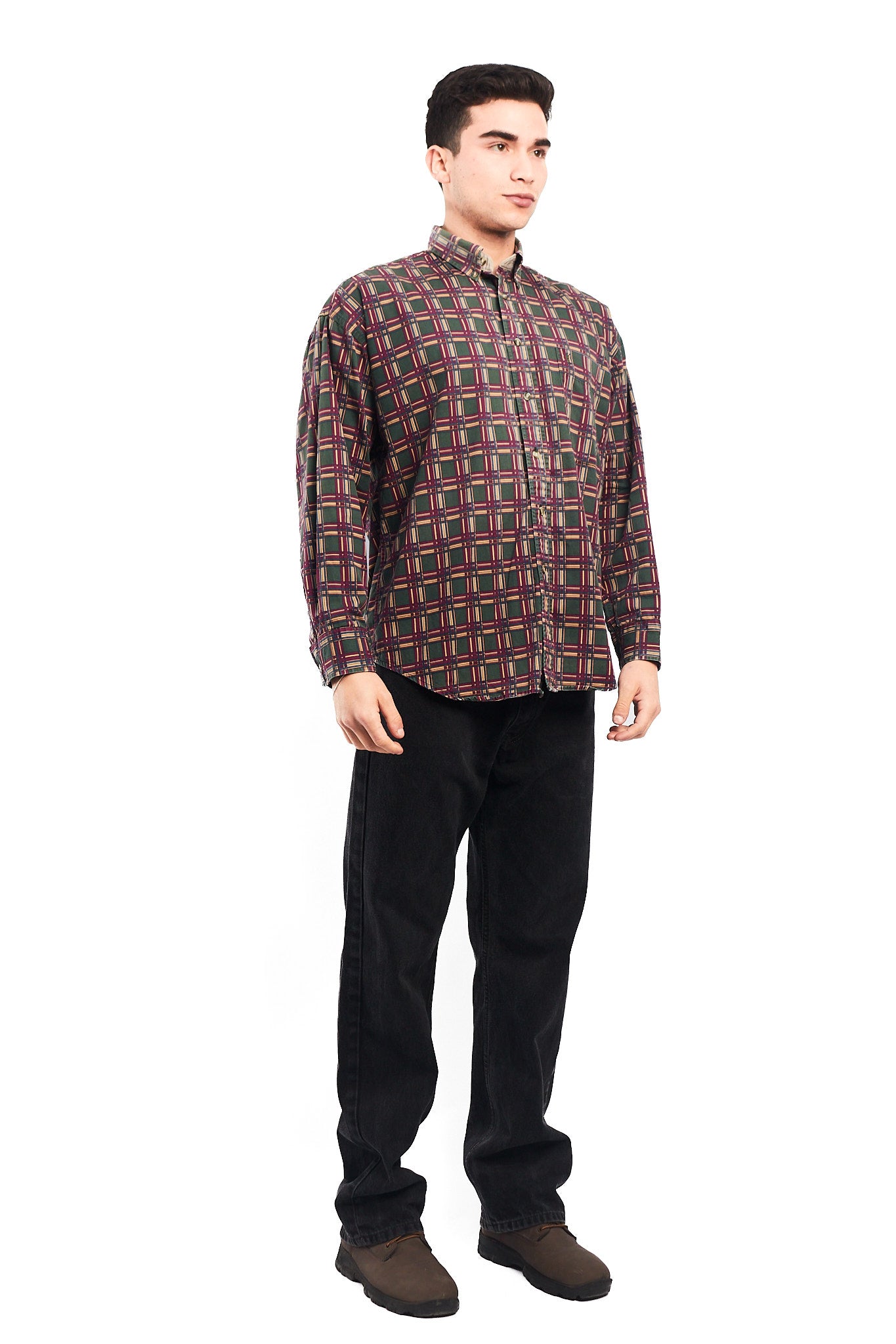 1990 Yve Saint Laurent Pour Homme Colorblock Shirt (M/L)