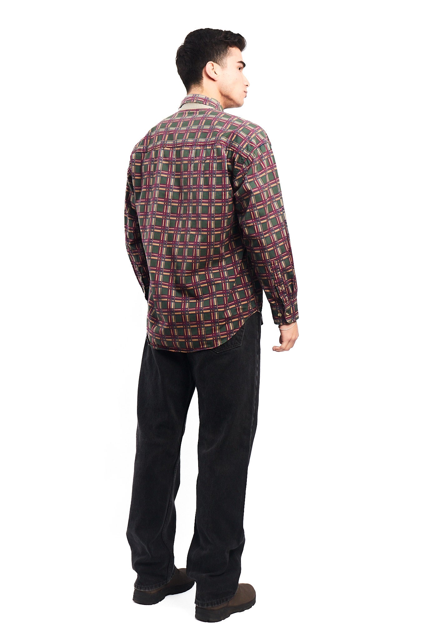 1990 Yve Saint Laurent Pour Homme Colorblock Shirt (M/L)