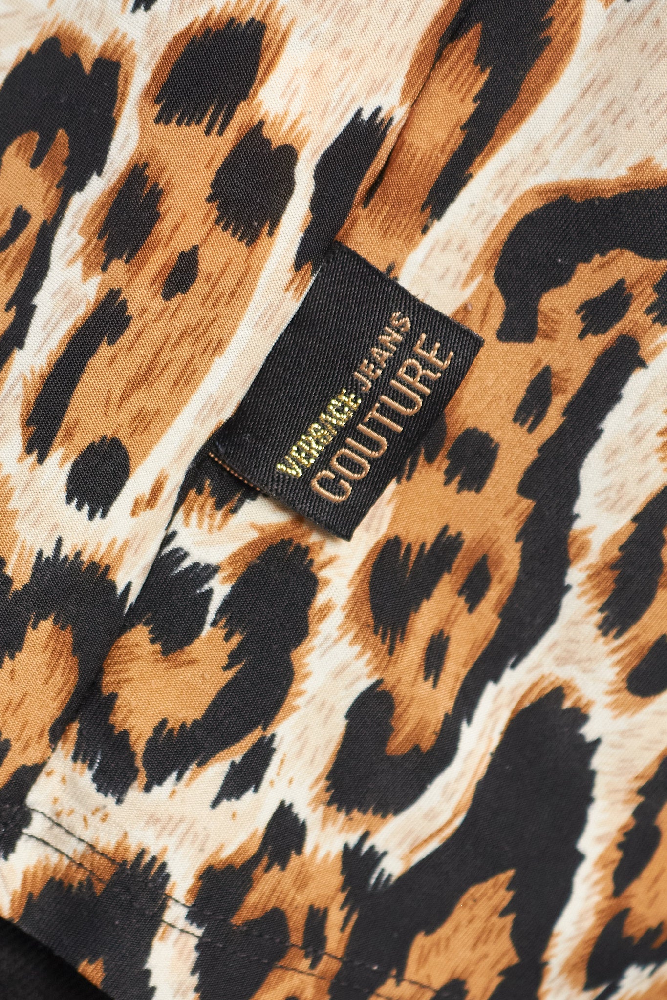 1990 Versace Animal Print Polo Shirt (S/M)
