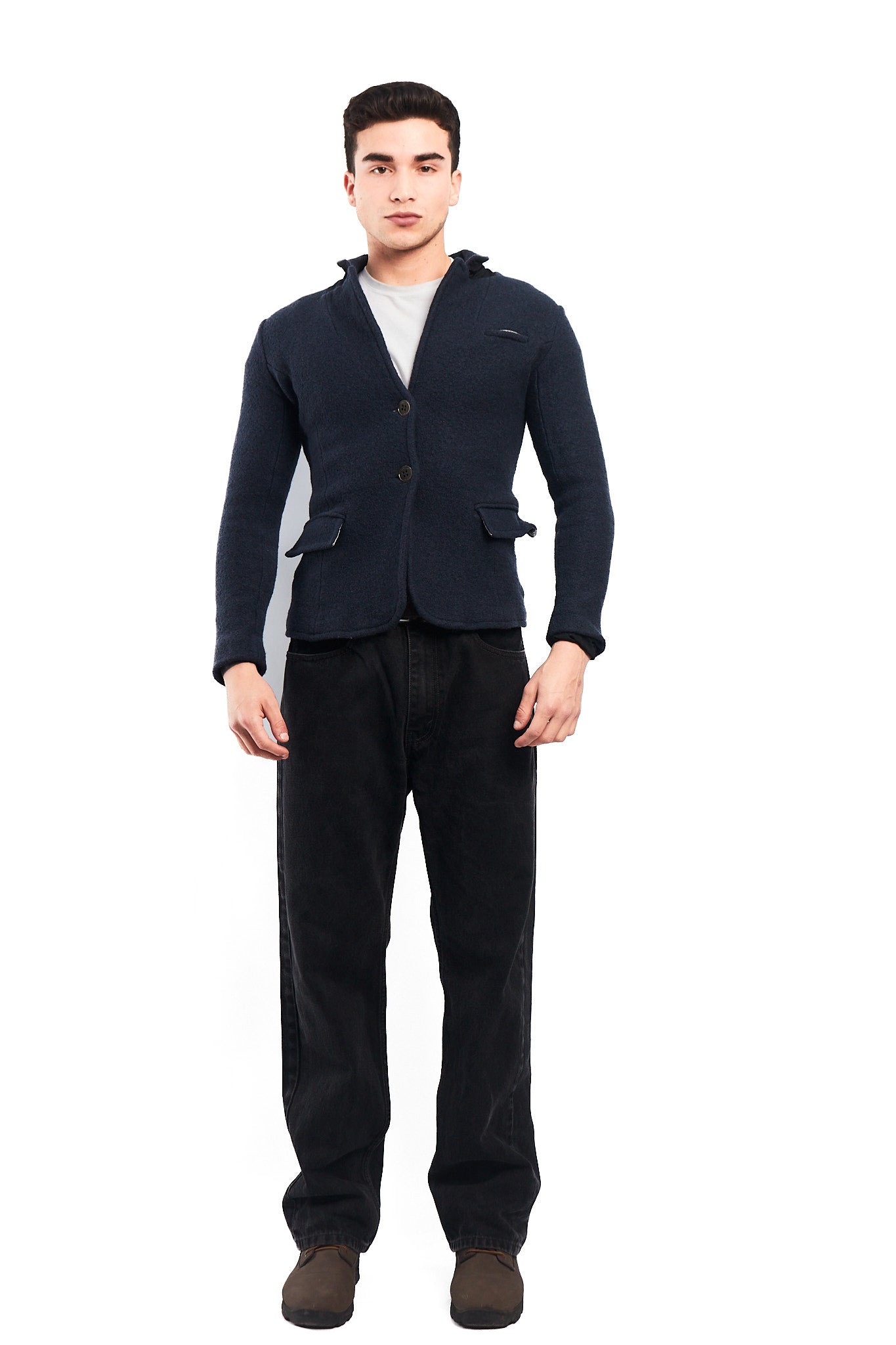 Vintage Armani Jeans Virgin Wool Blazer (XS)