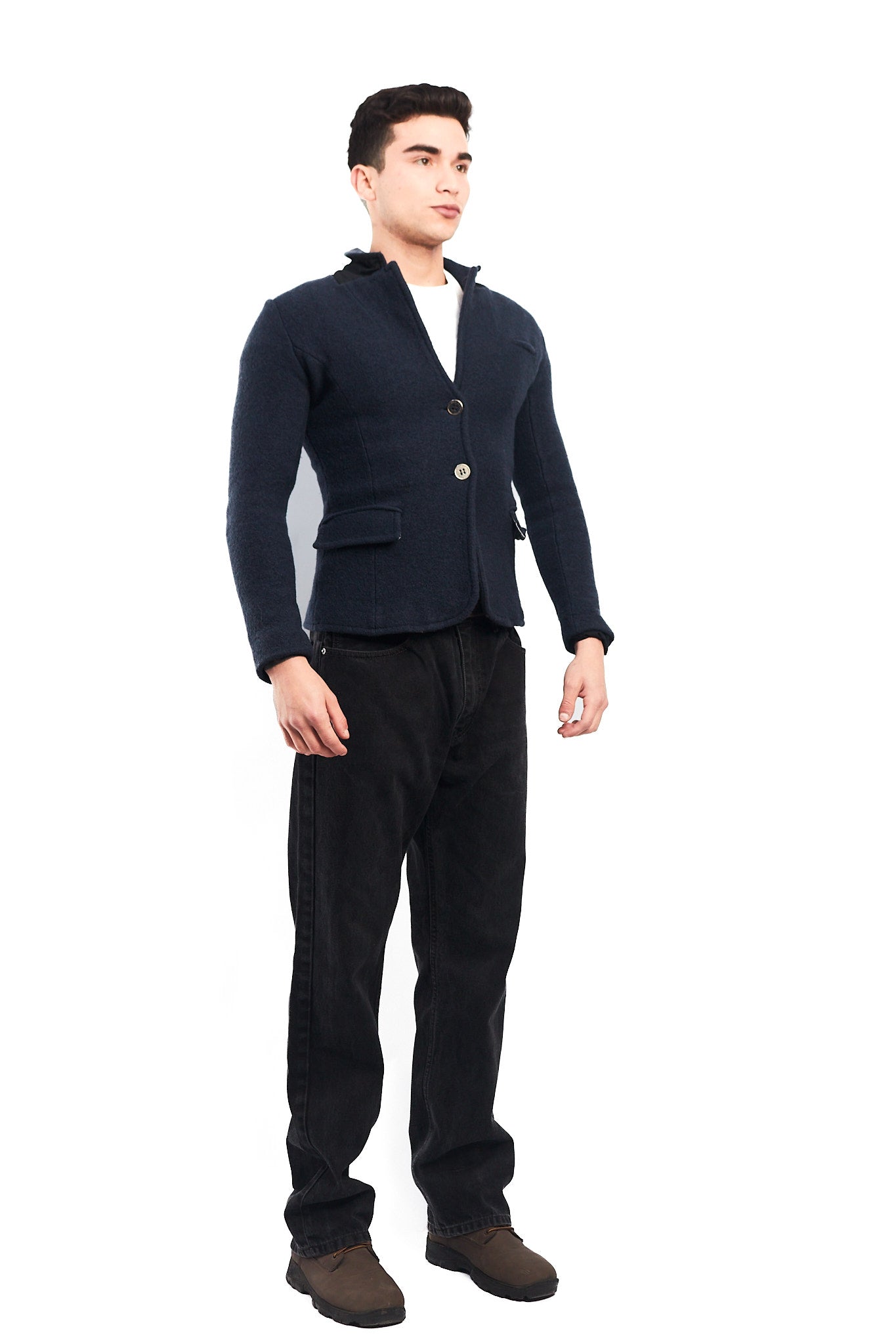 Vintage Armani Jeans Virgin Wool Blazer (XS)