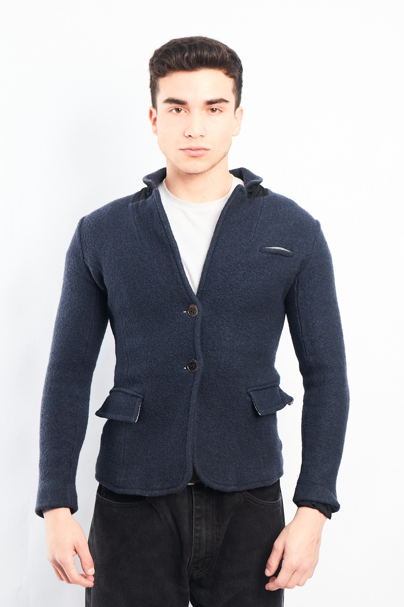 Vintage Armani Jeans Virgin Wool Blazer (XS)