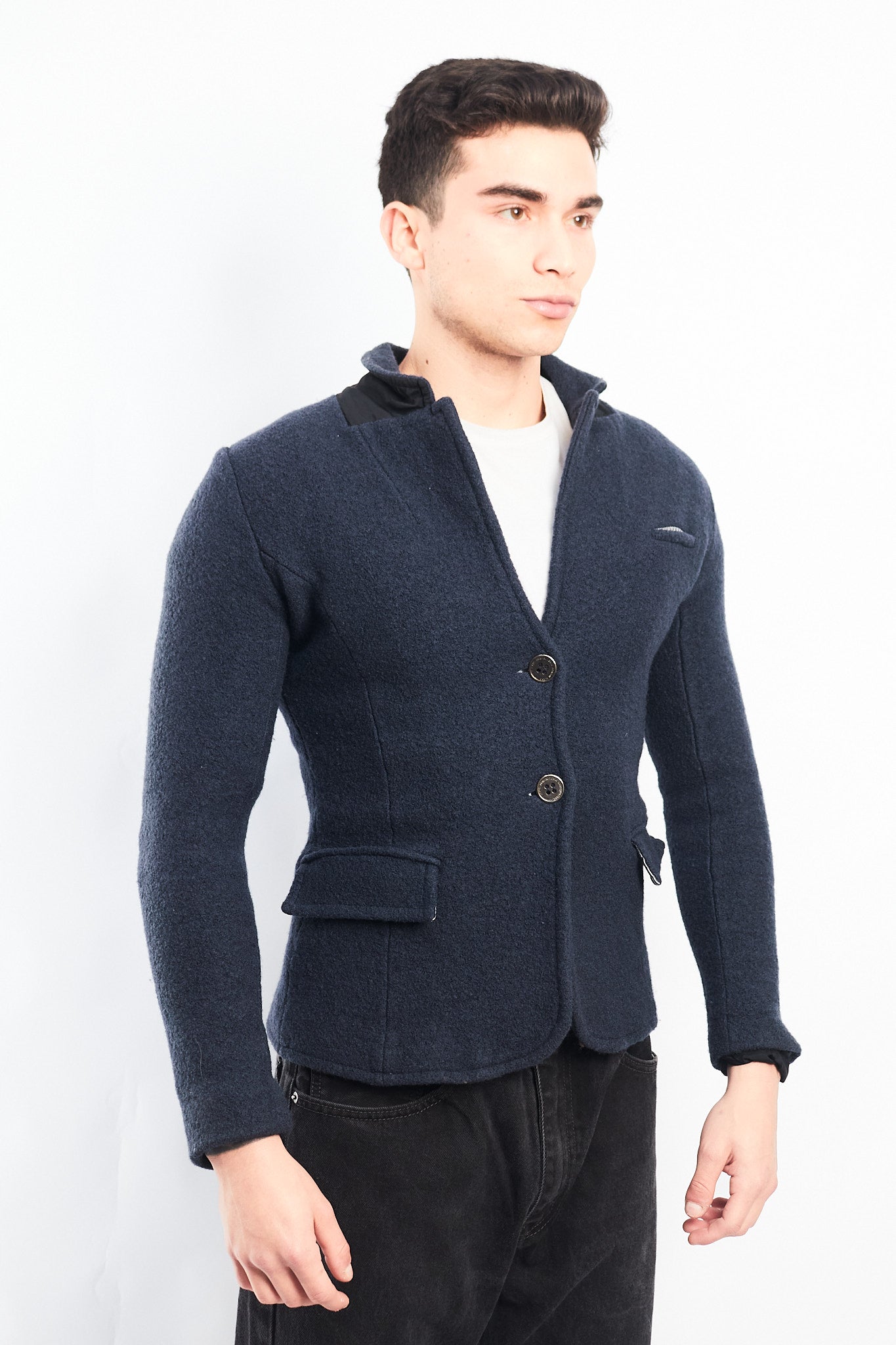 Vintage Armani Jeans Virgin Wool Blazer (XS)