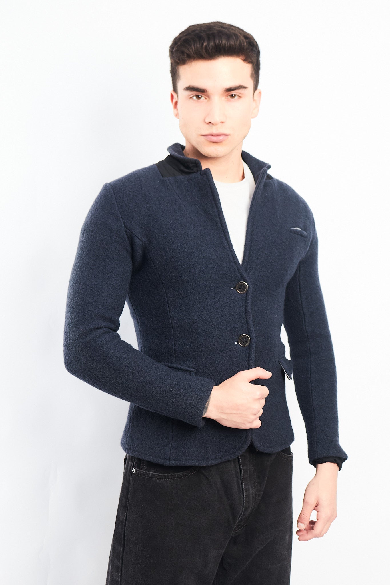 Vintage Armani Jeans Virgin Wool Blazer (XS)