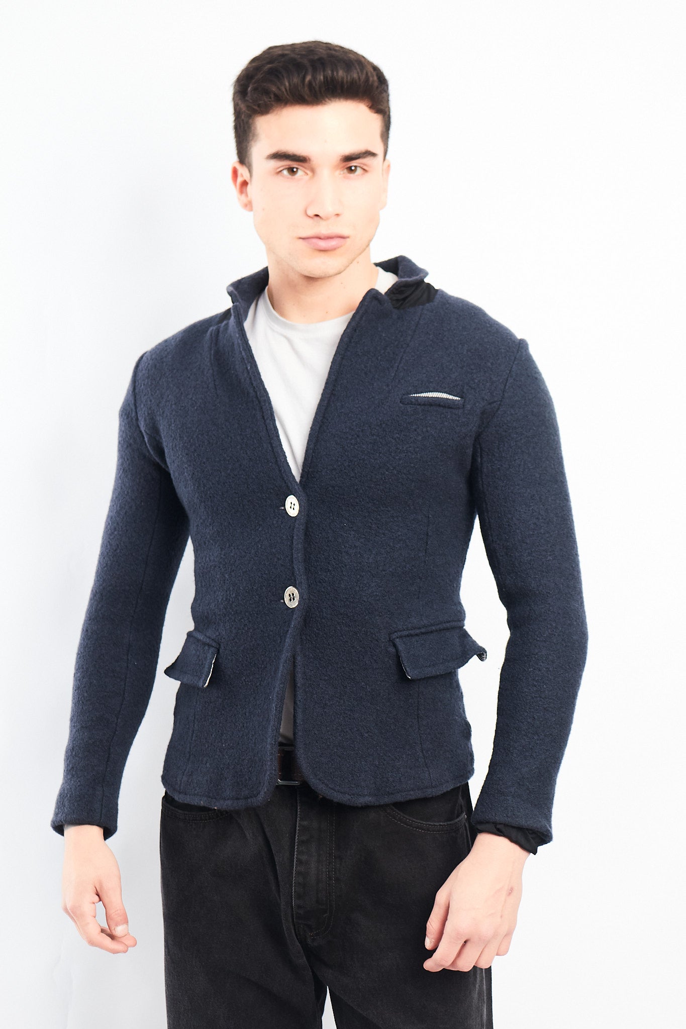 Vintage Armani Jeans Virgin Wool Blazer (XS)