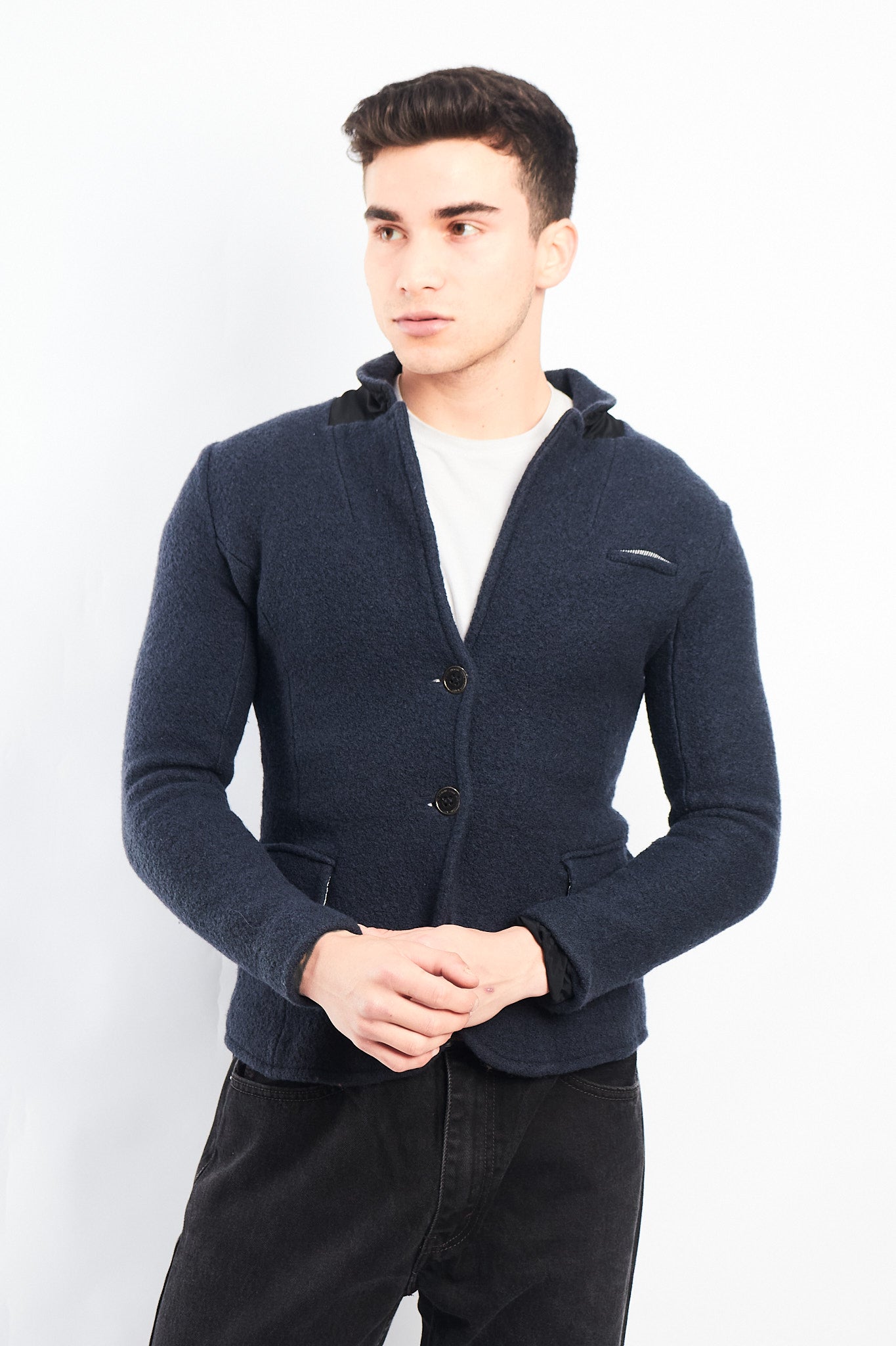 Vintage Armani Jeans Virgin Wool Blazer (XS)
