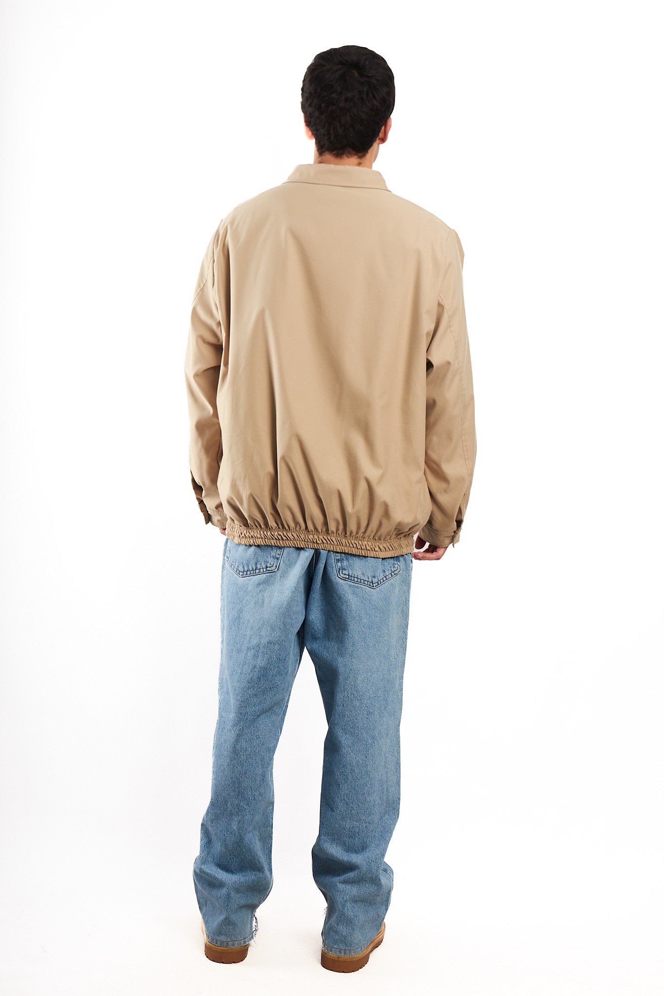 2000 Vintage Polo Ralph Lauren Khakhi bi-swing Impermeable Harrington (L/XL)