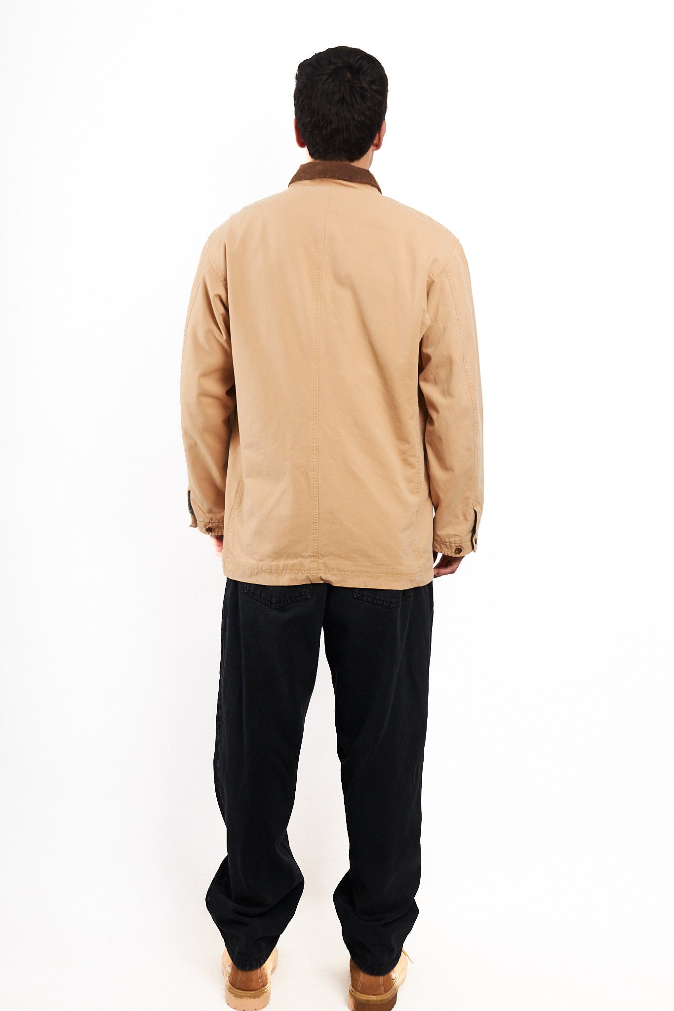 2000s Vintage Polo Ralph Lauren Cordroy Collar Michigan Chore Coat (M/L)