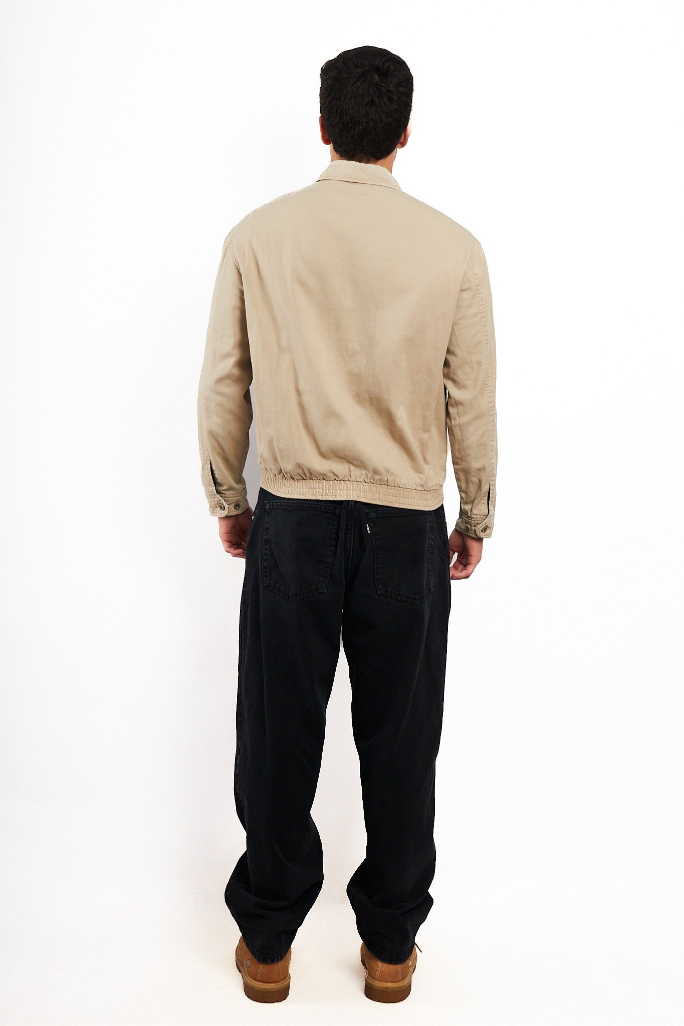 2000 Vintage Polo Ralph Lauren Lined Beige Harrington (S/M)