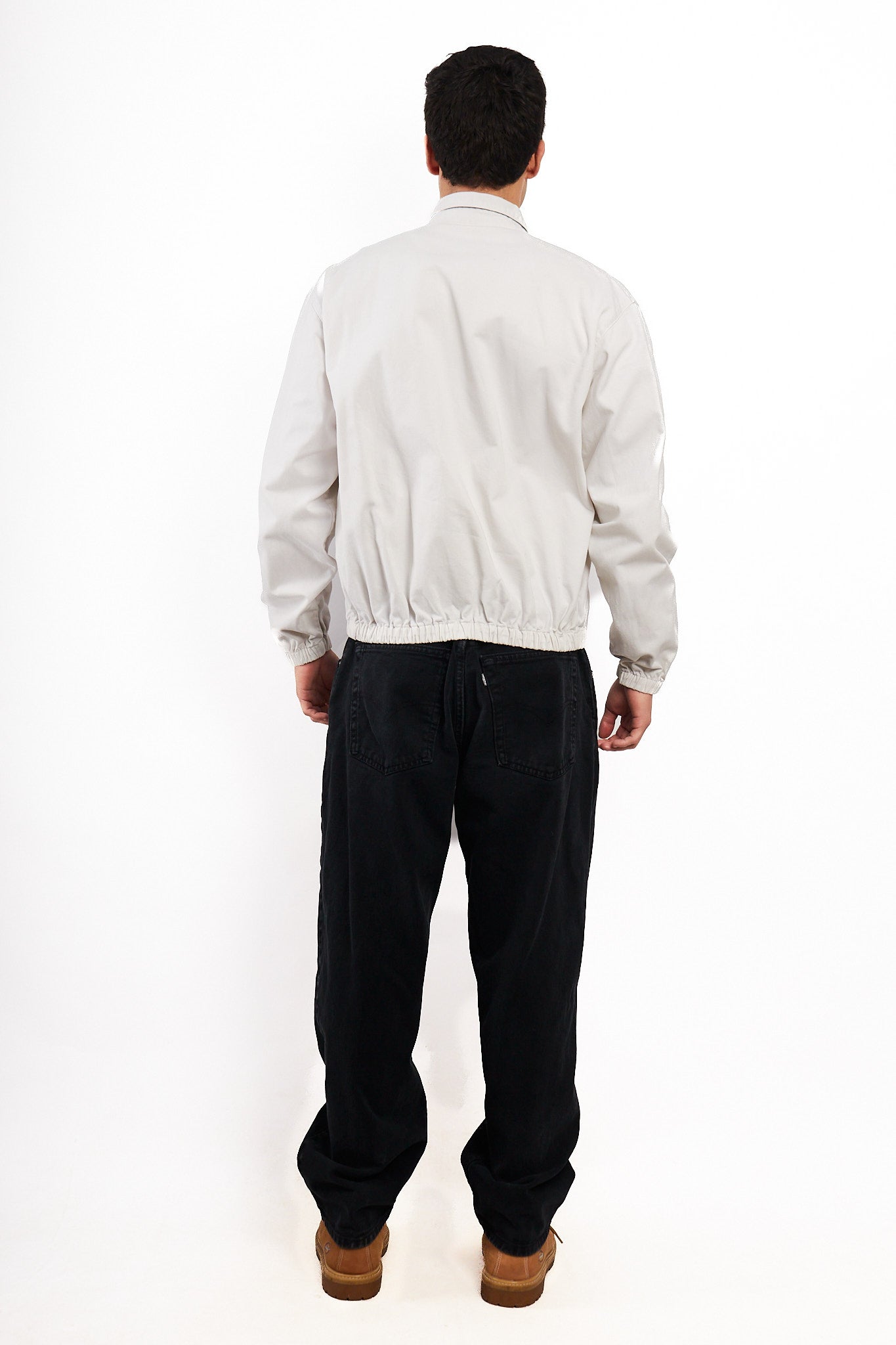1990 Vintage Polo Ralph Lauren White Harrington (M)