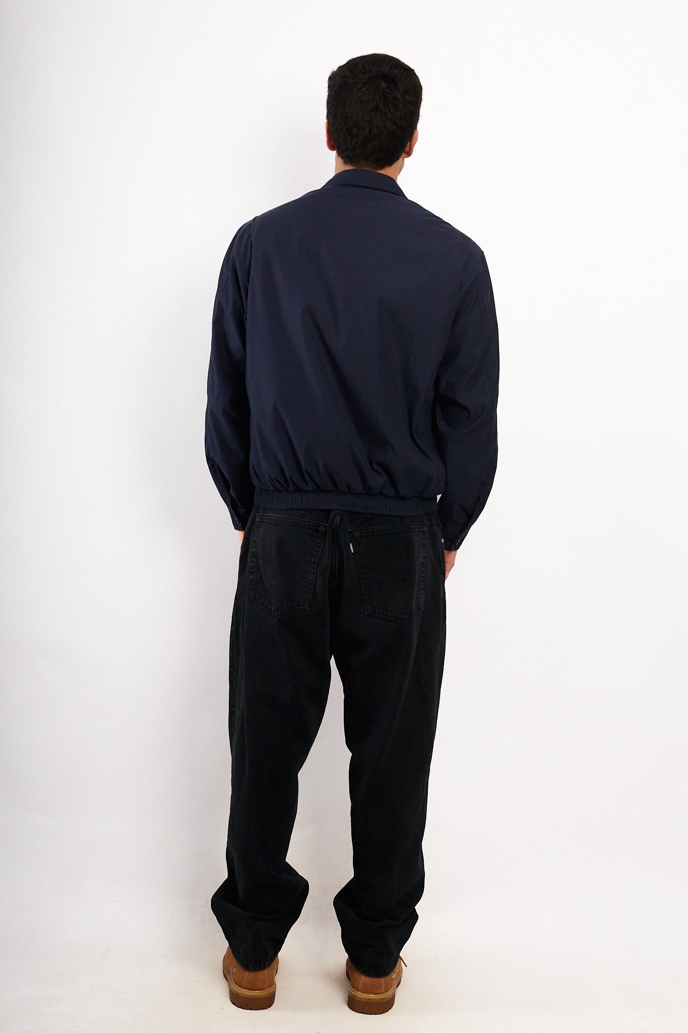 2000 Vintage Polo Ralph Lauren Bi-Swing Navy Impermeable Harrington (M)