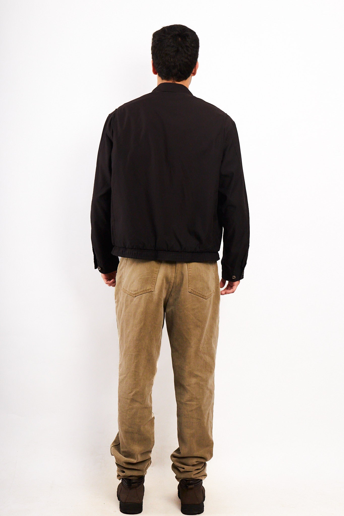 2000 Vintage Polo Ralph Lauren Black Bi-Swing Impermeable Harrington (M)