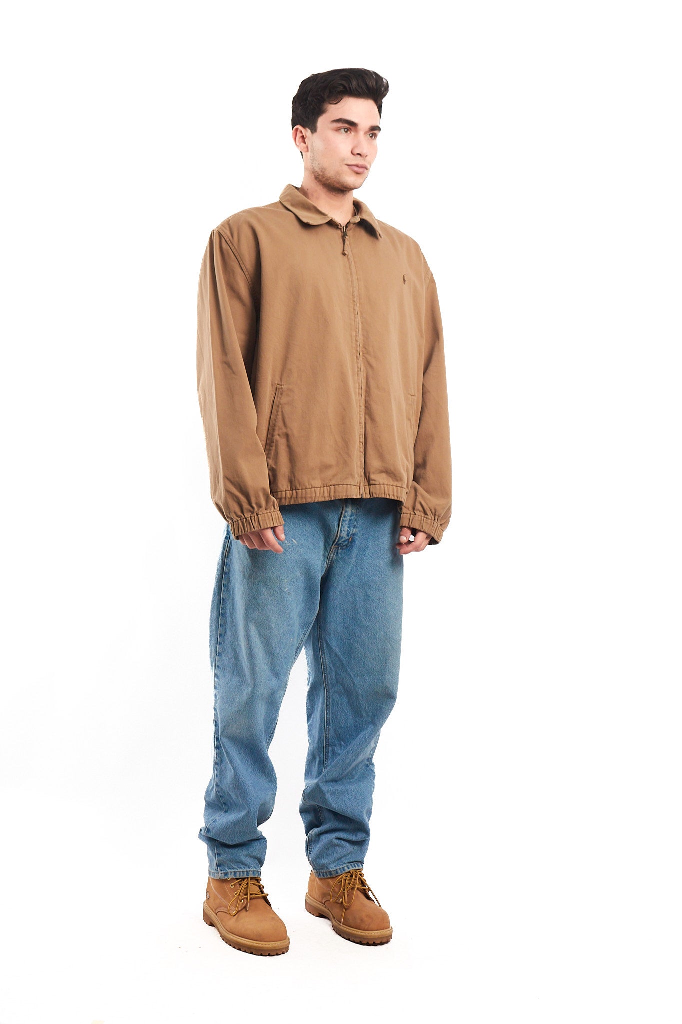 1990 Vintage Polo Ralph Lauren Camel Harrington (XL)