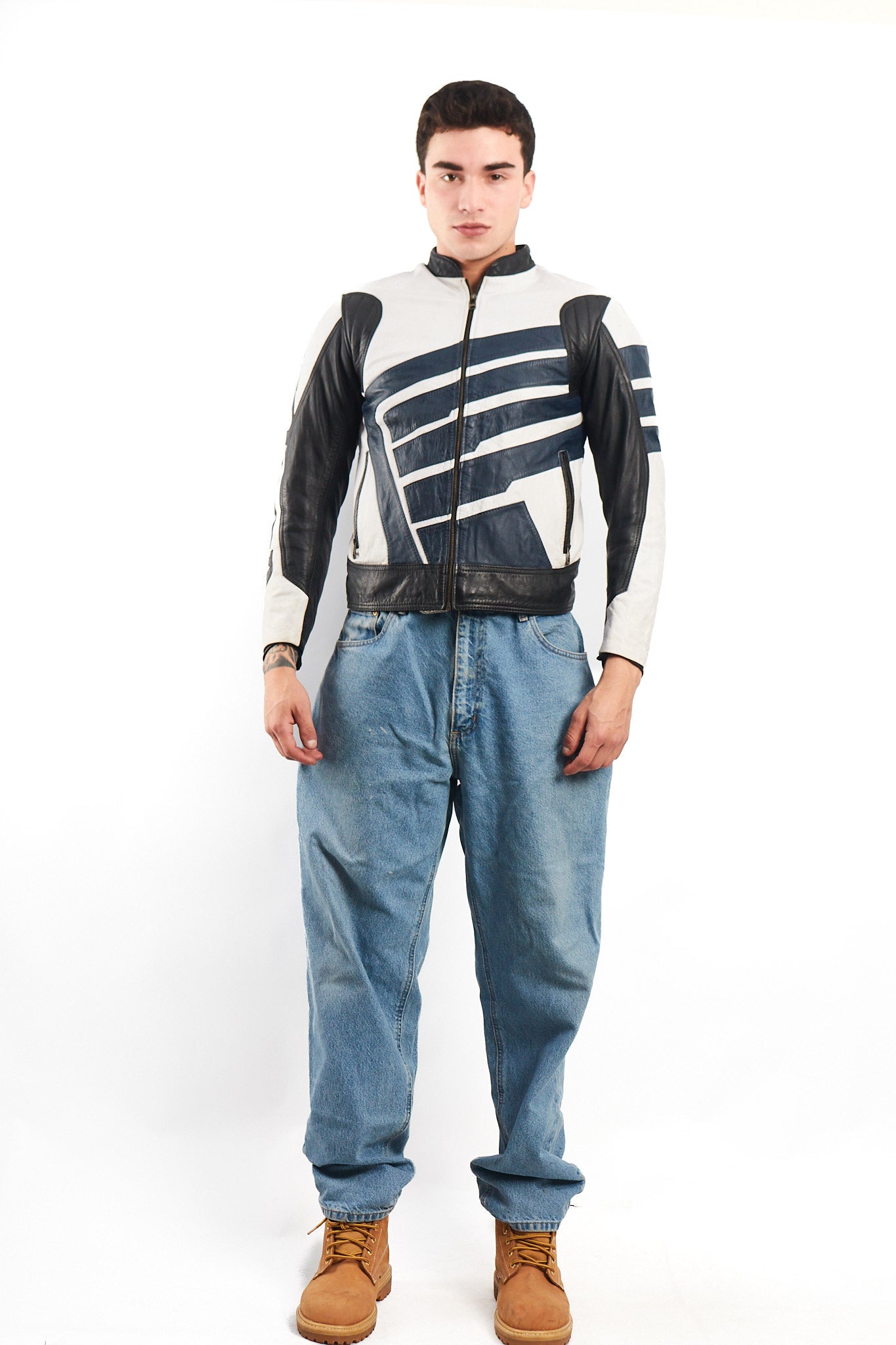 1990 Vintage Honda Leather Moto Jacket (S)