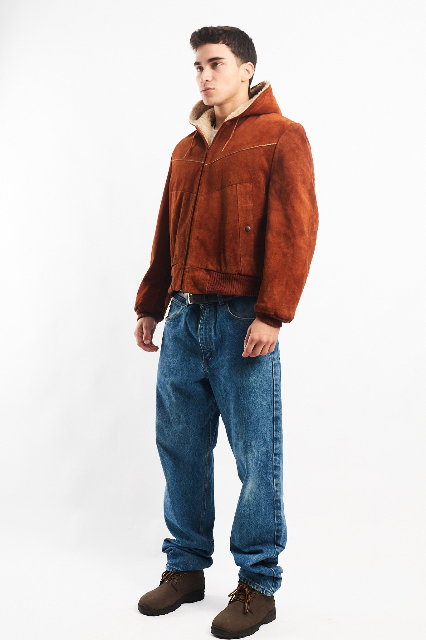 1990 Vintage Cinnamon Cowhide Leather Active Jacket (M/L)