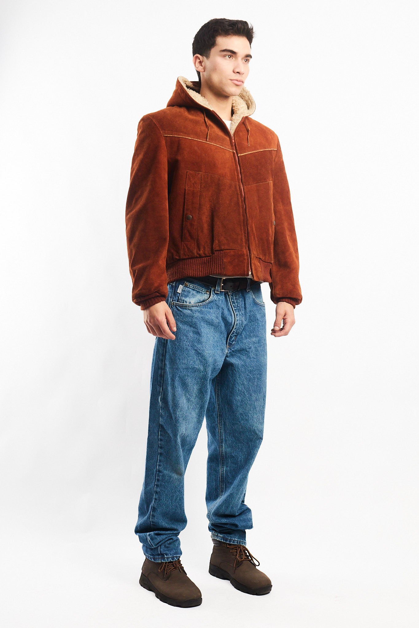 1990 Vintage Cinnamon Cowhide Leather Active Jacket (M/L)