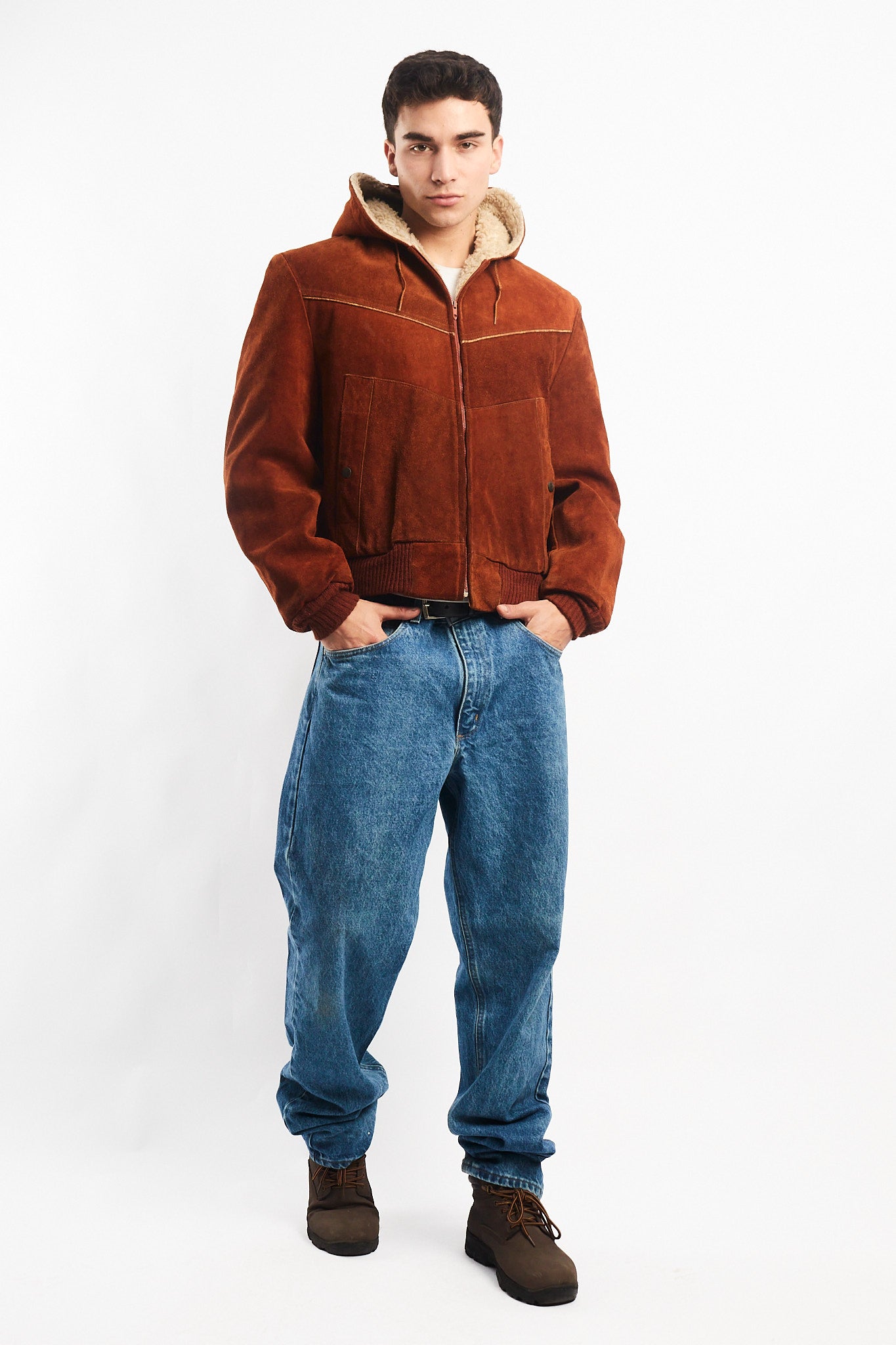 1990 Vintage Cinnamon Cowhide Leather Active Jacket (M/L)