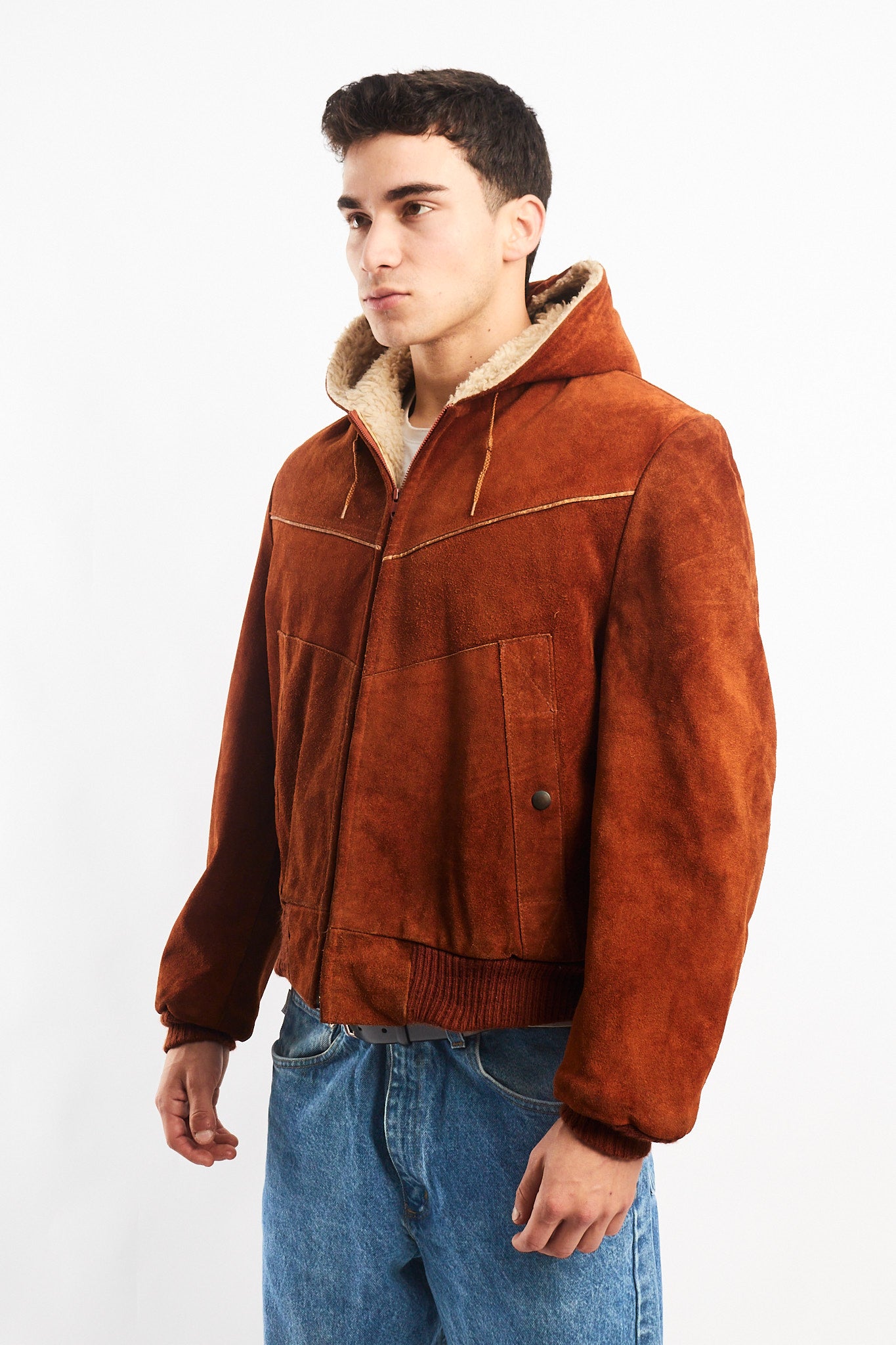 1990 Vintage Cinnamon Cowhide Leather Active Jacket (M/L)