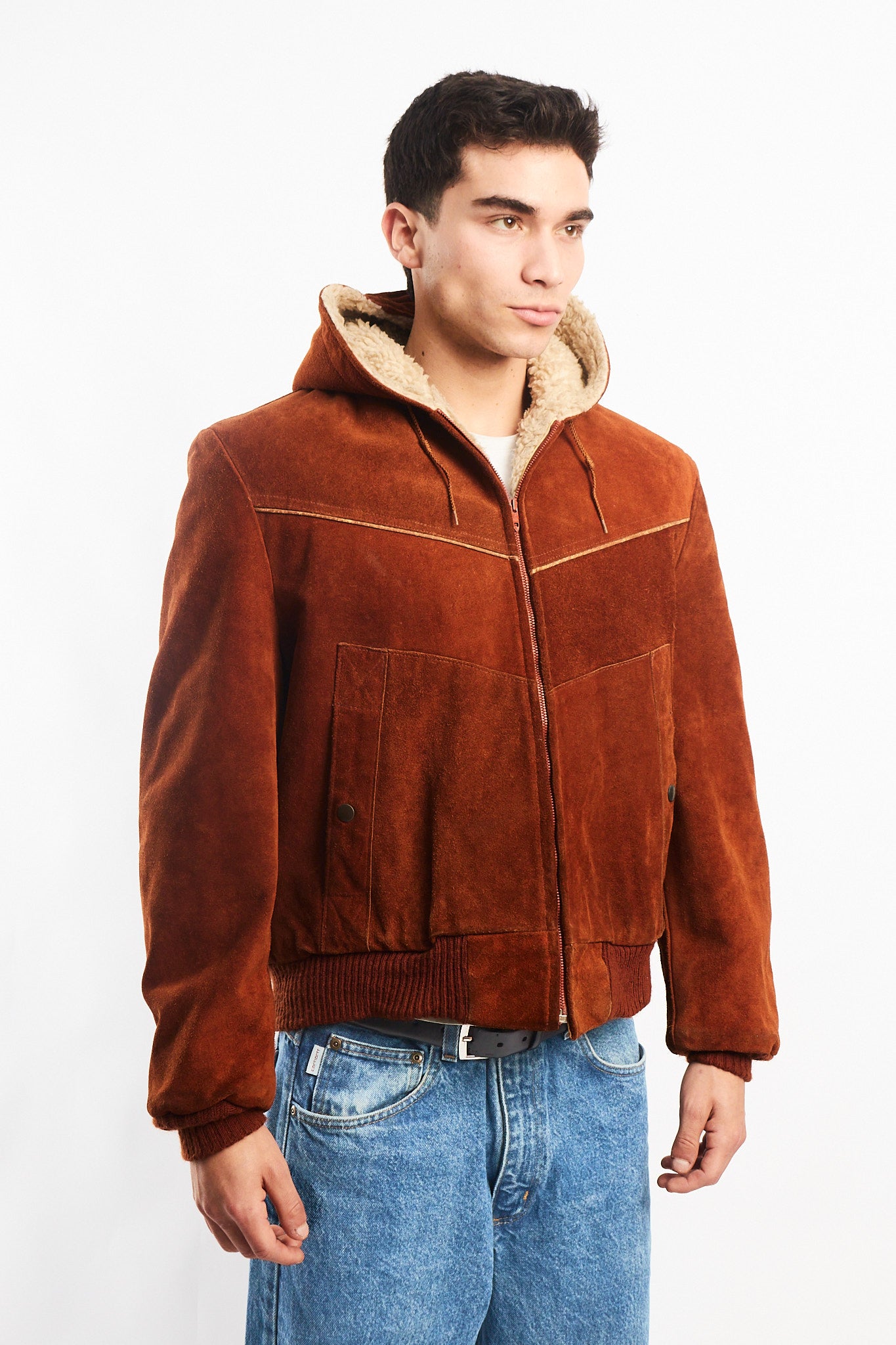 1990 Vintage Cinnamon Cowhide Leather Active Jacket (M/L)