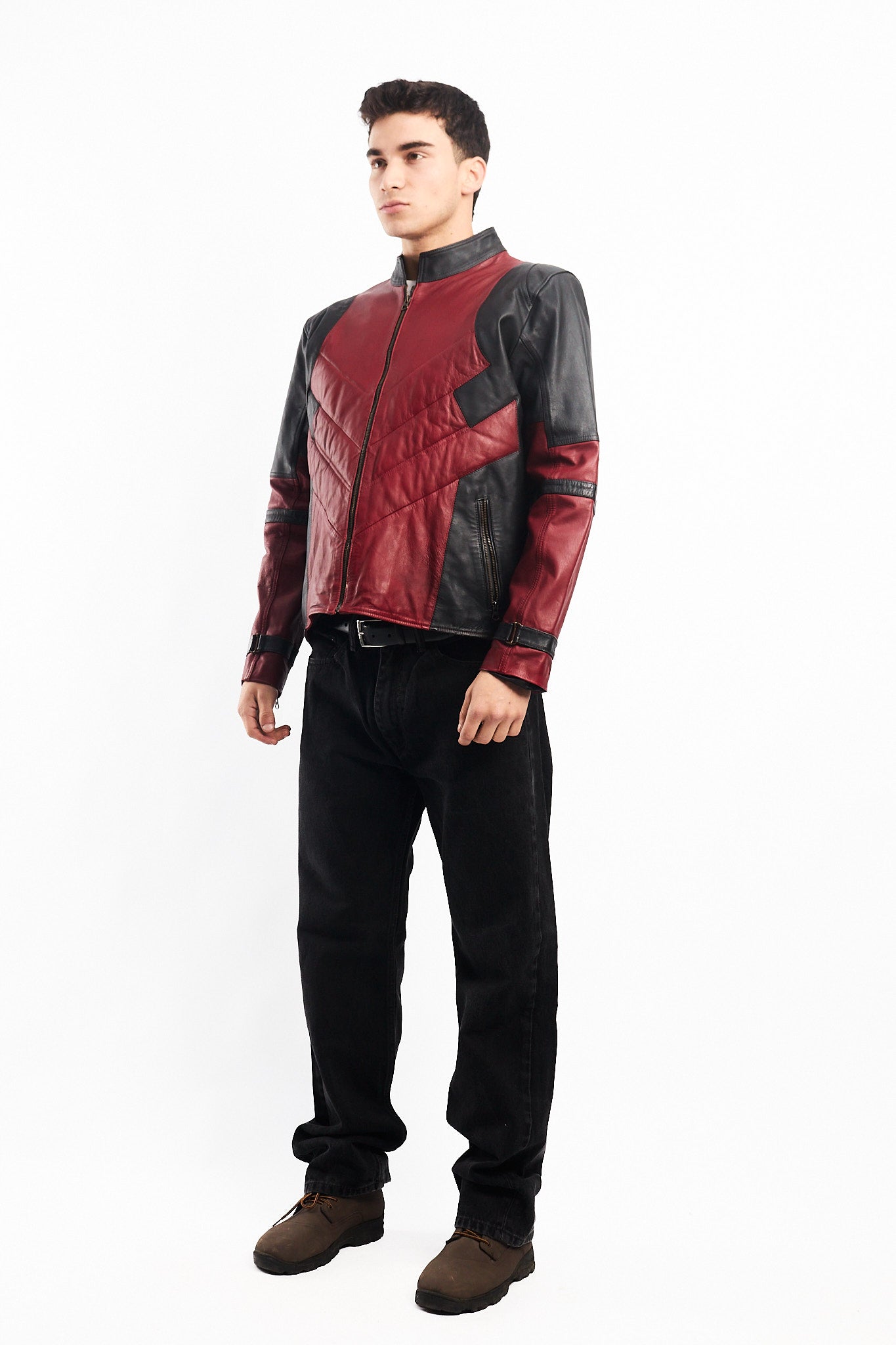 Genuine Leather Moto Jacket (M/L)