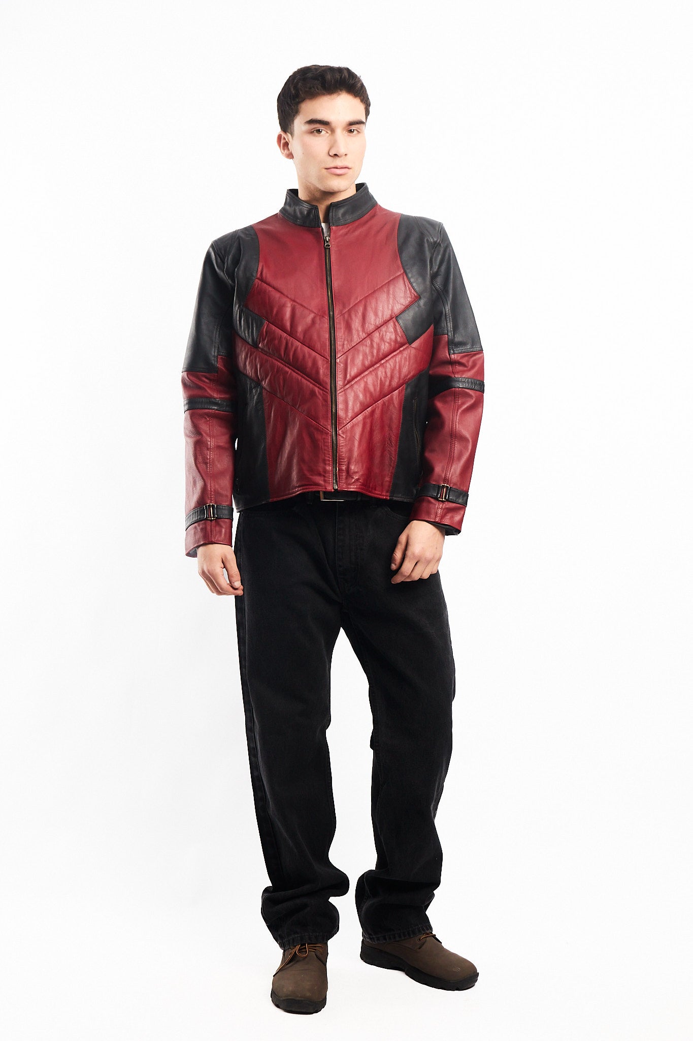Genuine Leather Moto Jacket (M/L)