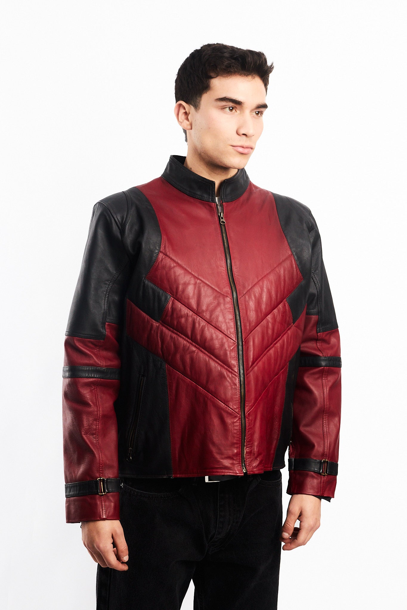 Genuine Leather Moto Jacket (M/L)