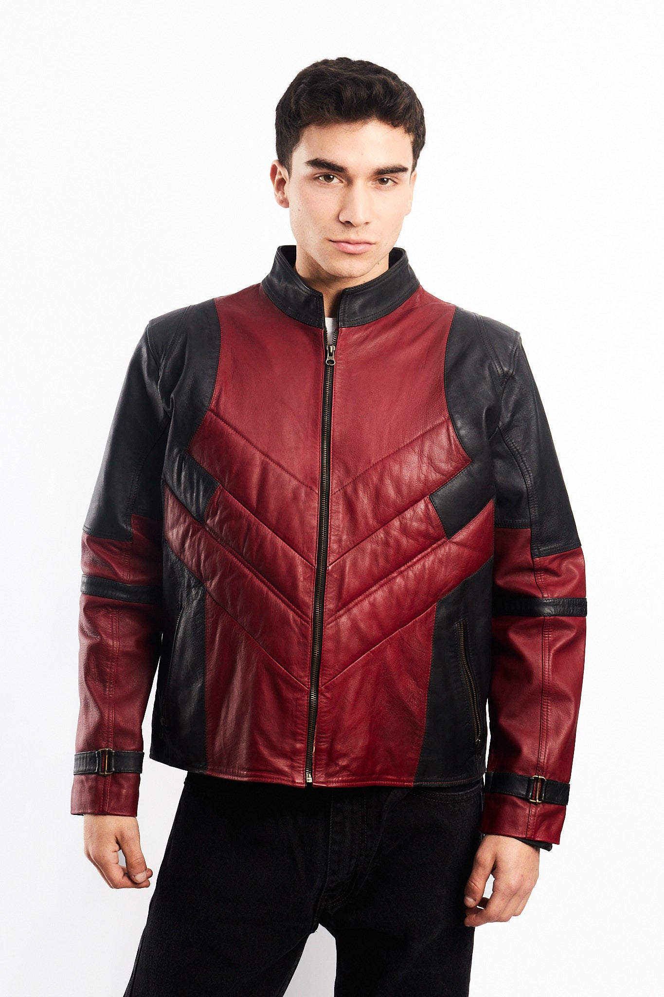 Genuine Leather Moto Jacket (M/L)