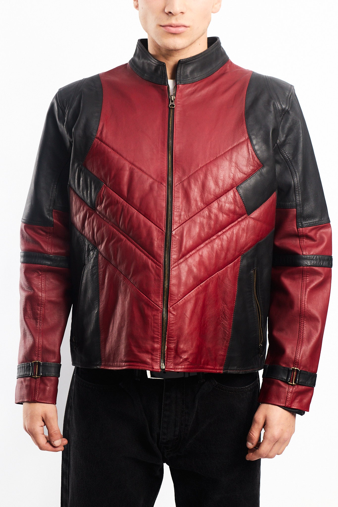 Genuine Leather Moto Jacket (M/L)