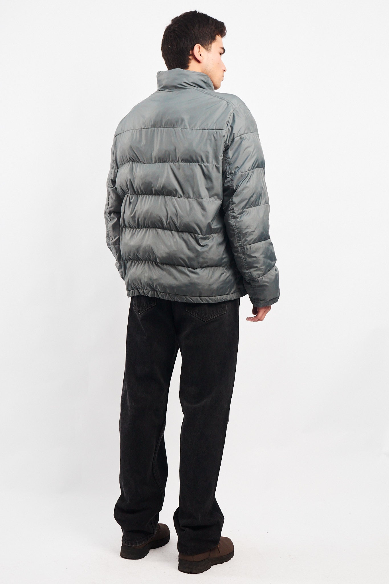 2000 Tommy Hilfiger Gray Puffer Jacket (M/L)