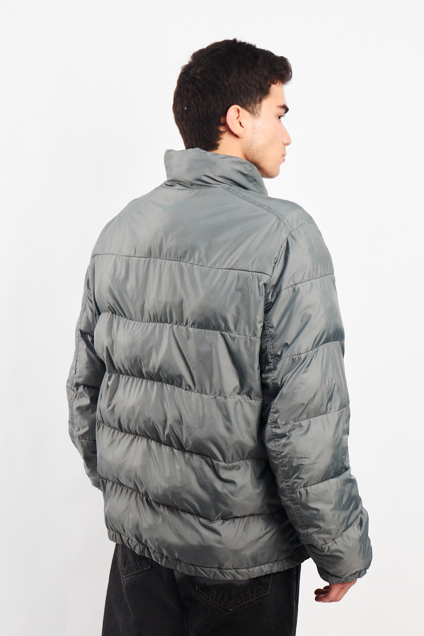 2000 Tommy Hilfiger Gray Puffer Jacket (M/L)