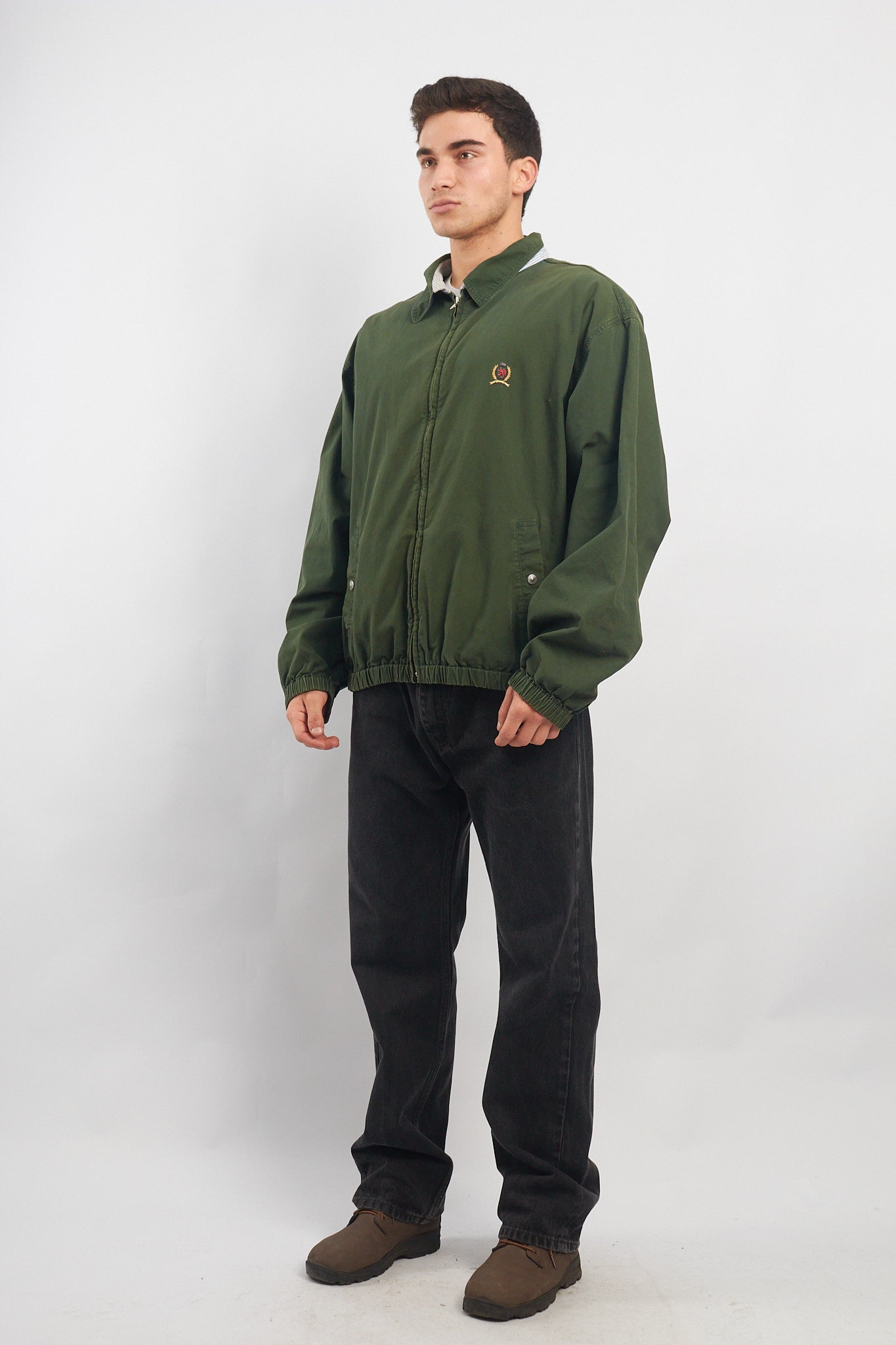 1990 Tommy Hilfiger Lion Vintage Harrington Jacket (L/XL)