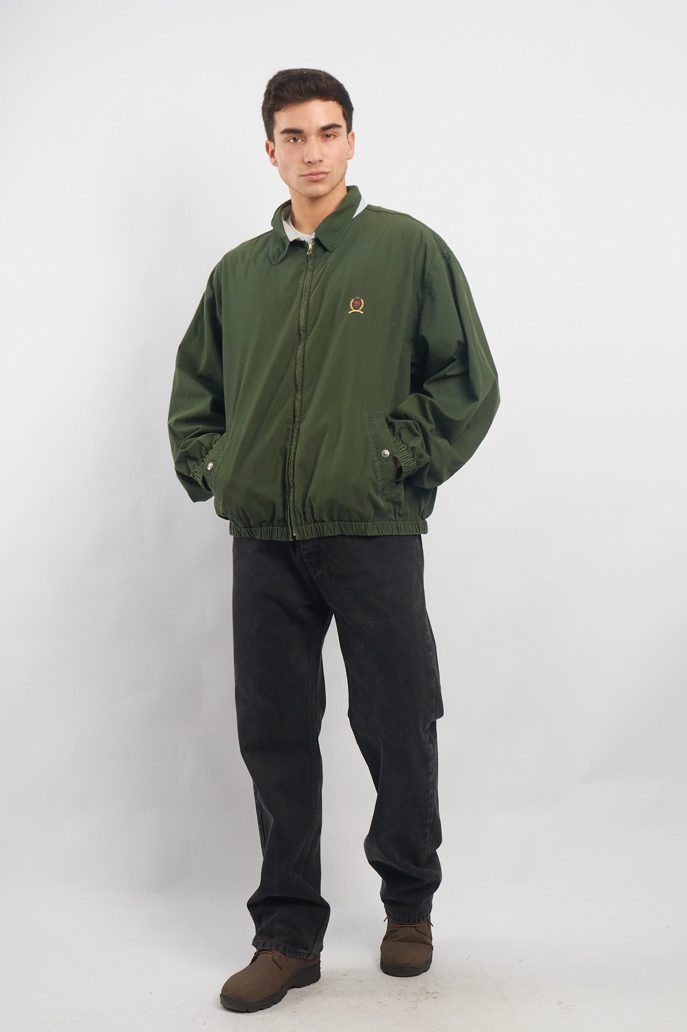 1990 Tommy Hilfiger Lion Vintage Harrington Jacket (L/XL)