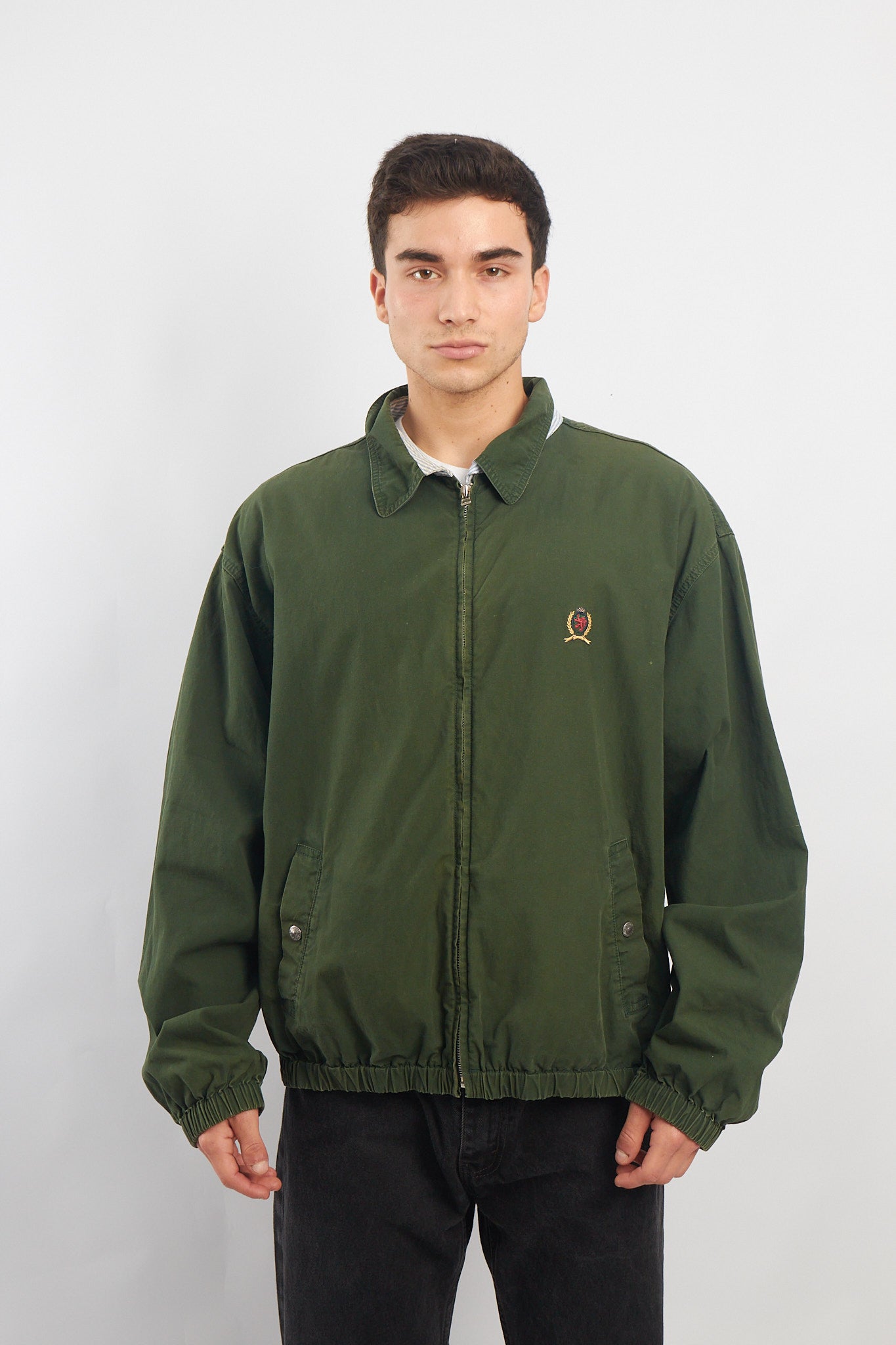 1990 Tommy Hilfiger Lion Vintage Harrington Jacket (L/XL)