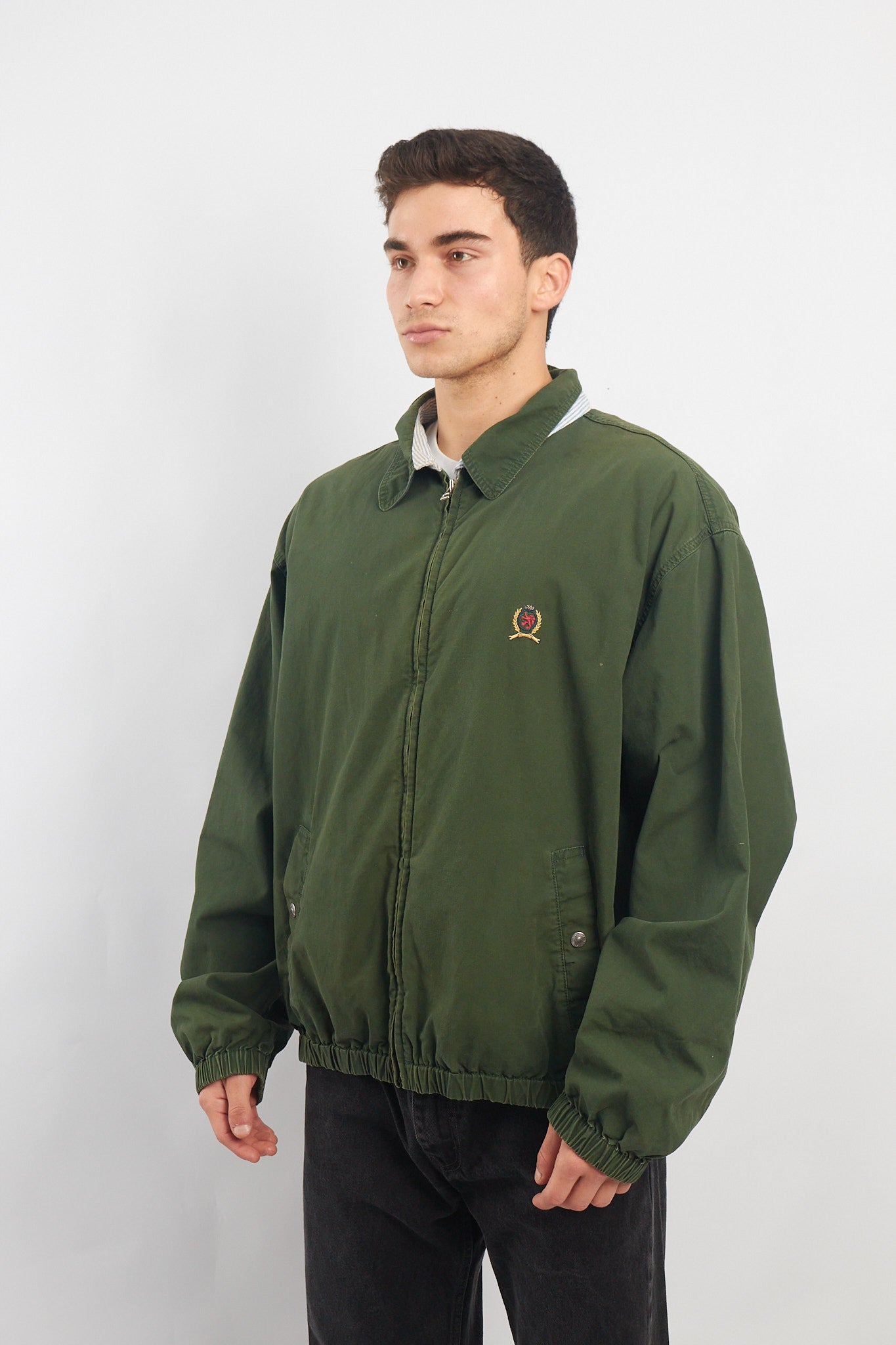 1990 Tommy Hilfiger Lion Vintage Harrington Jacket (L/XL)