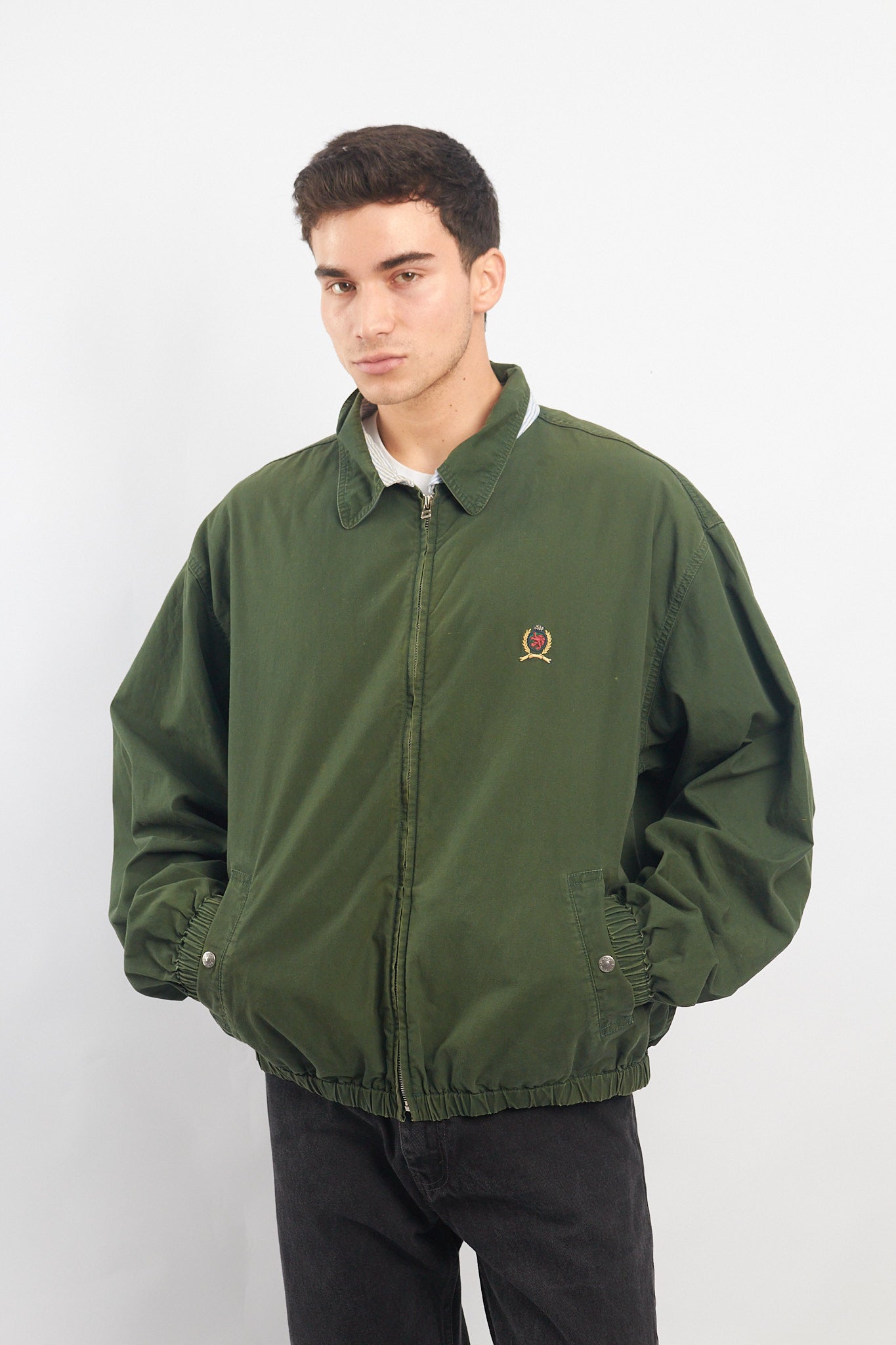 1990 Tommy Hilfiger Lion Vintage Harrington Jacket (L/XL)