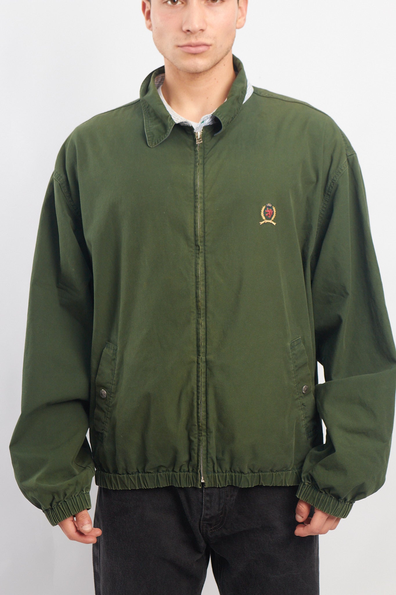 1990 Tommy Hilfiger Lion Vintage Harrington Jacket (L/XL)
