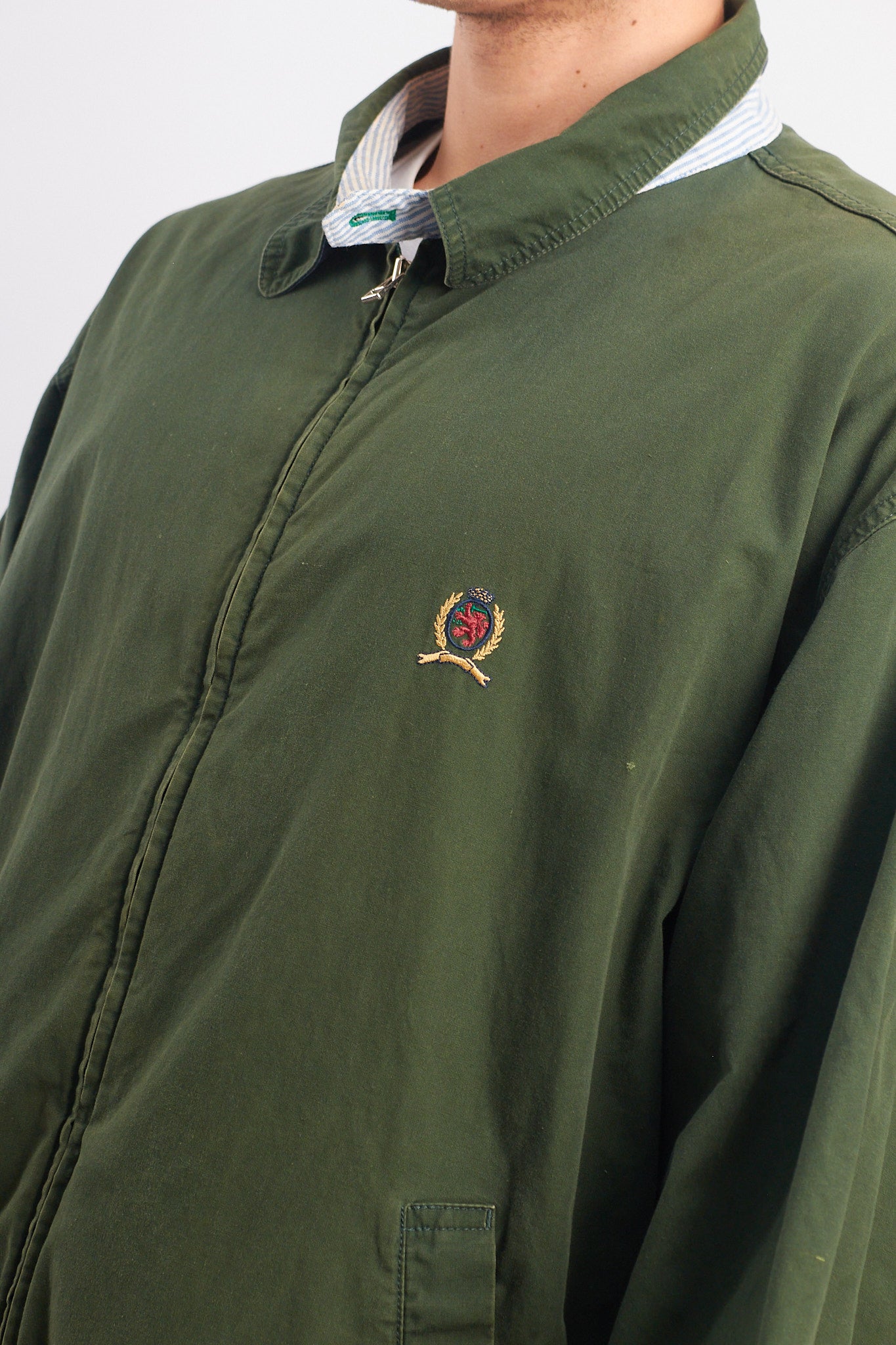 1990 Tommy Hilfiger Lion Vintage Harrington Jacket (L/XL)