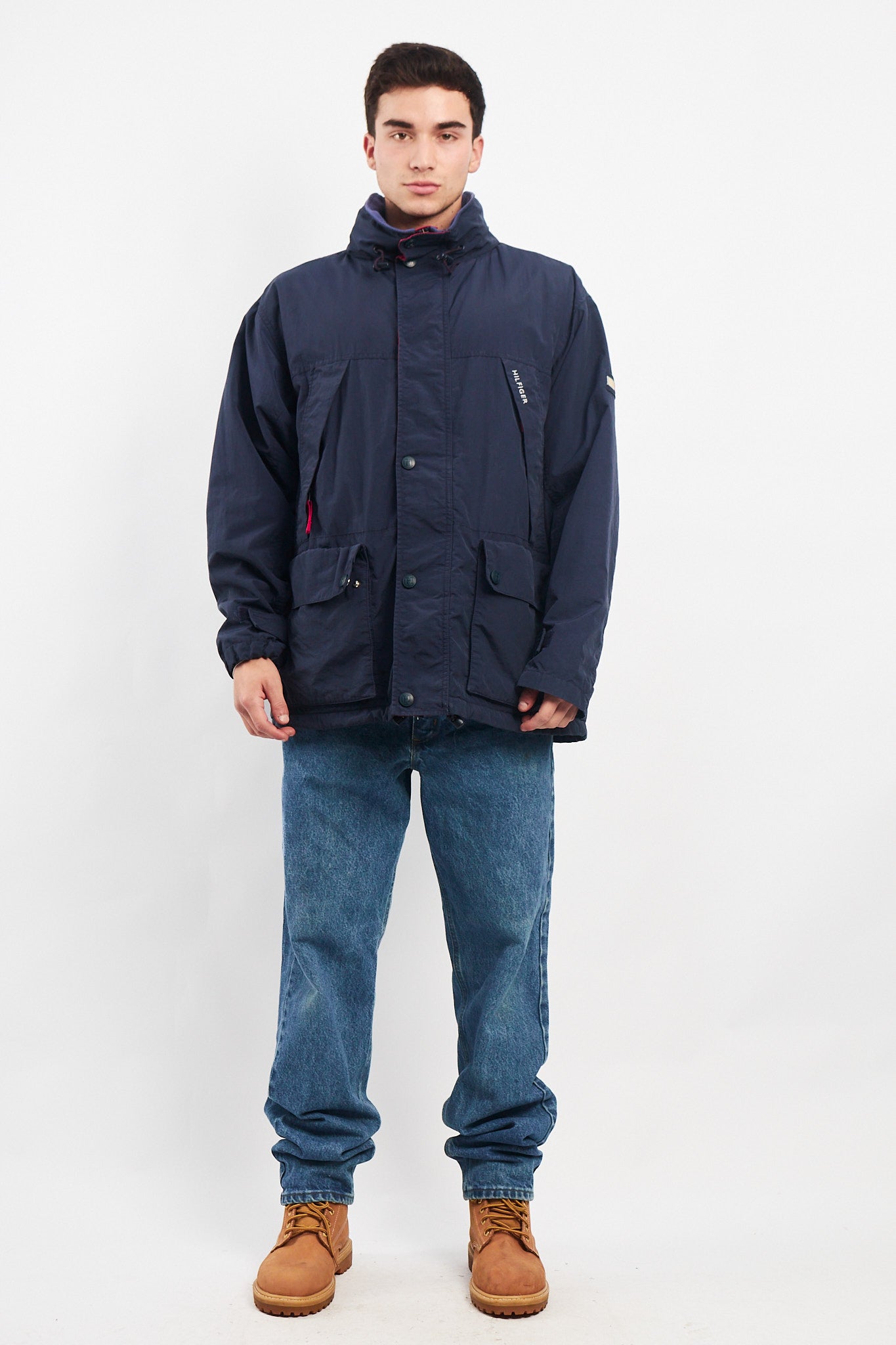 1990 Vintage Tommy Hilfiger Padded Parka Jacket (L/XL)
