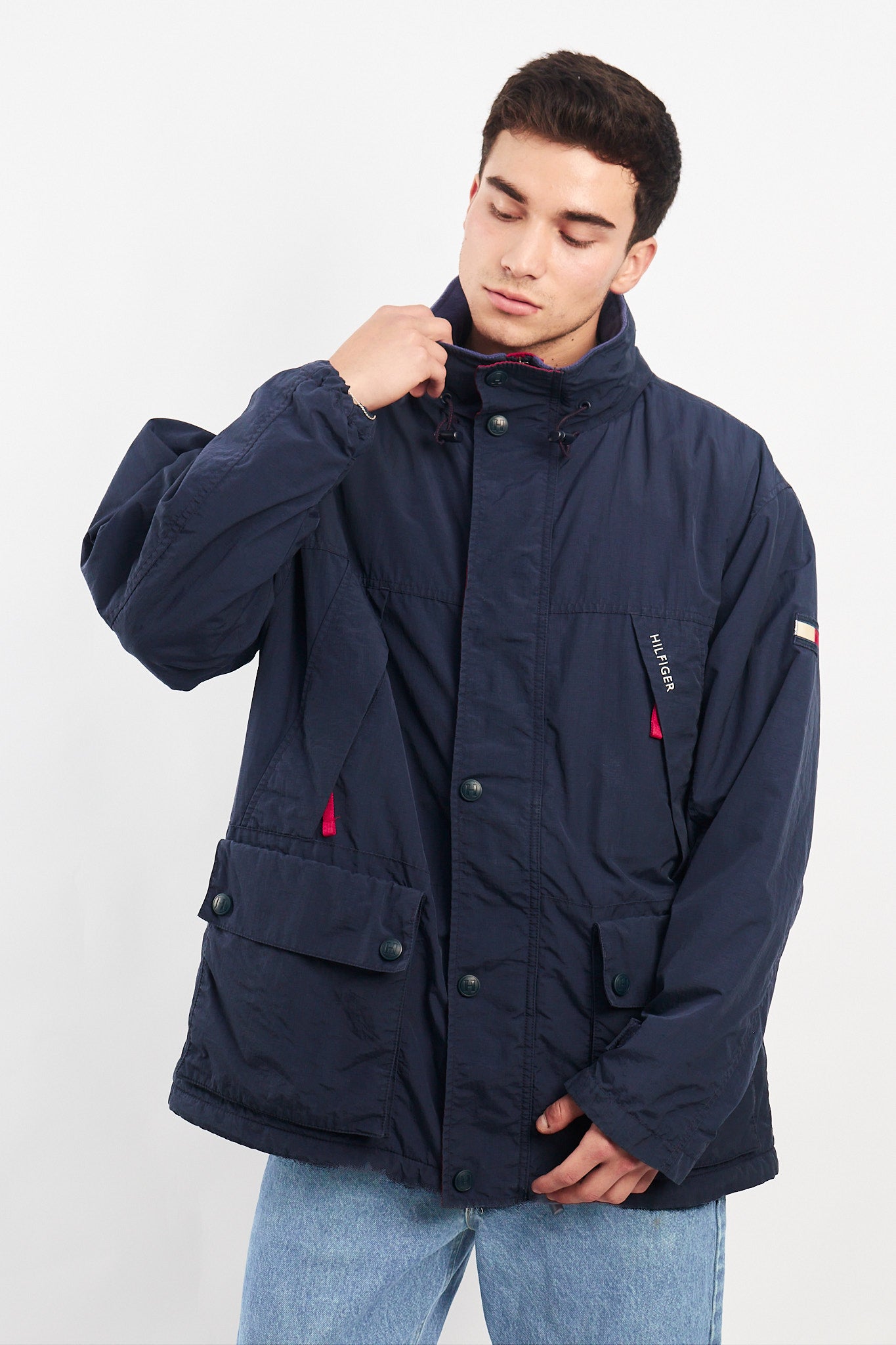 1990 Vintage Tommy Hilfiger Padded Parka Jacket (L/XL)