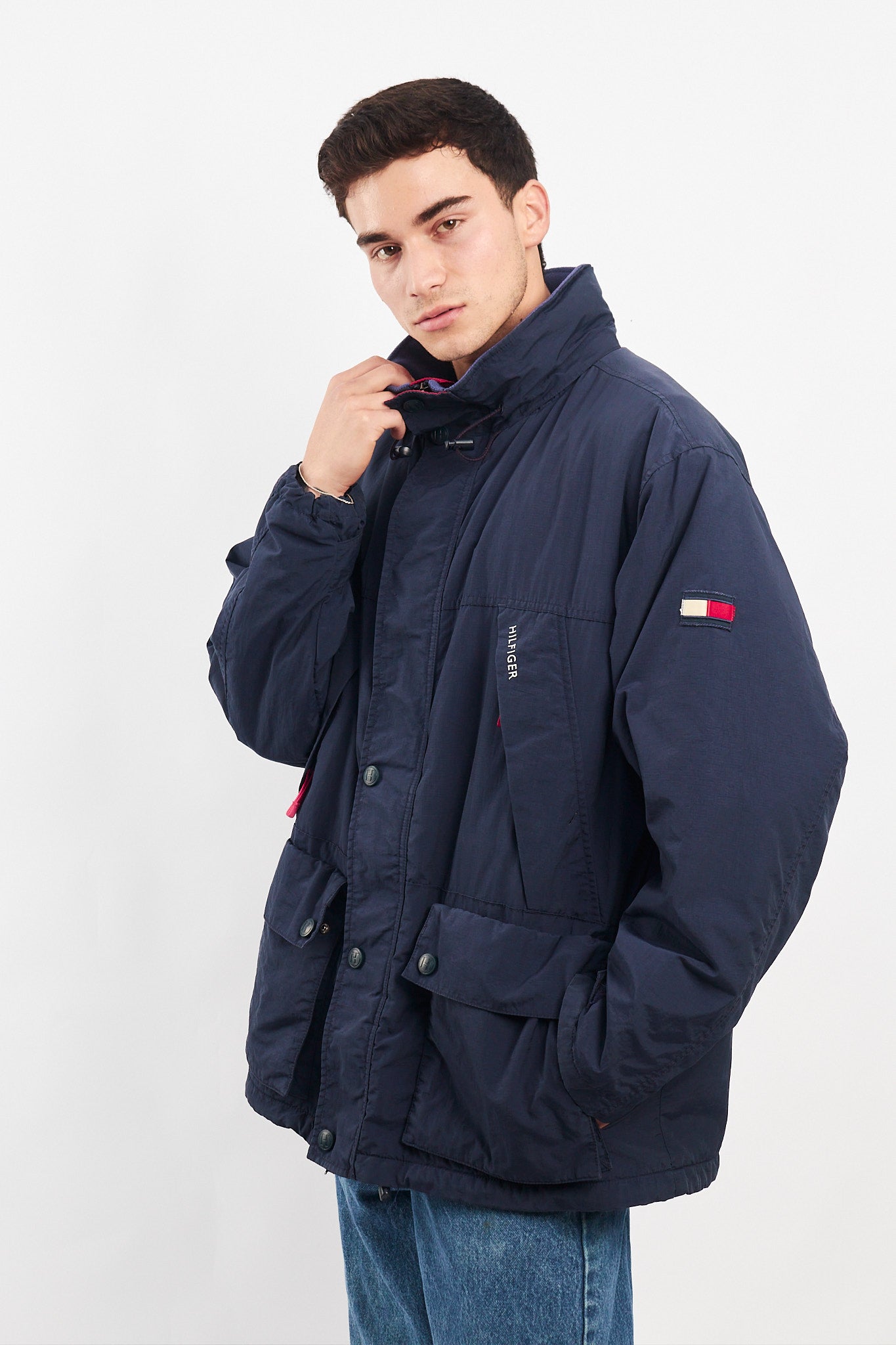 1990 Vintage Tommy Hilfiger Padded Parka Jacket (L/XL)