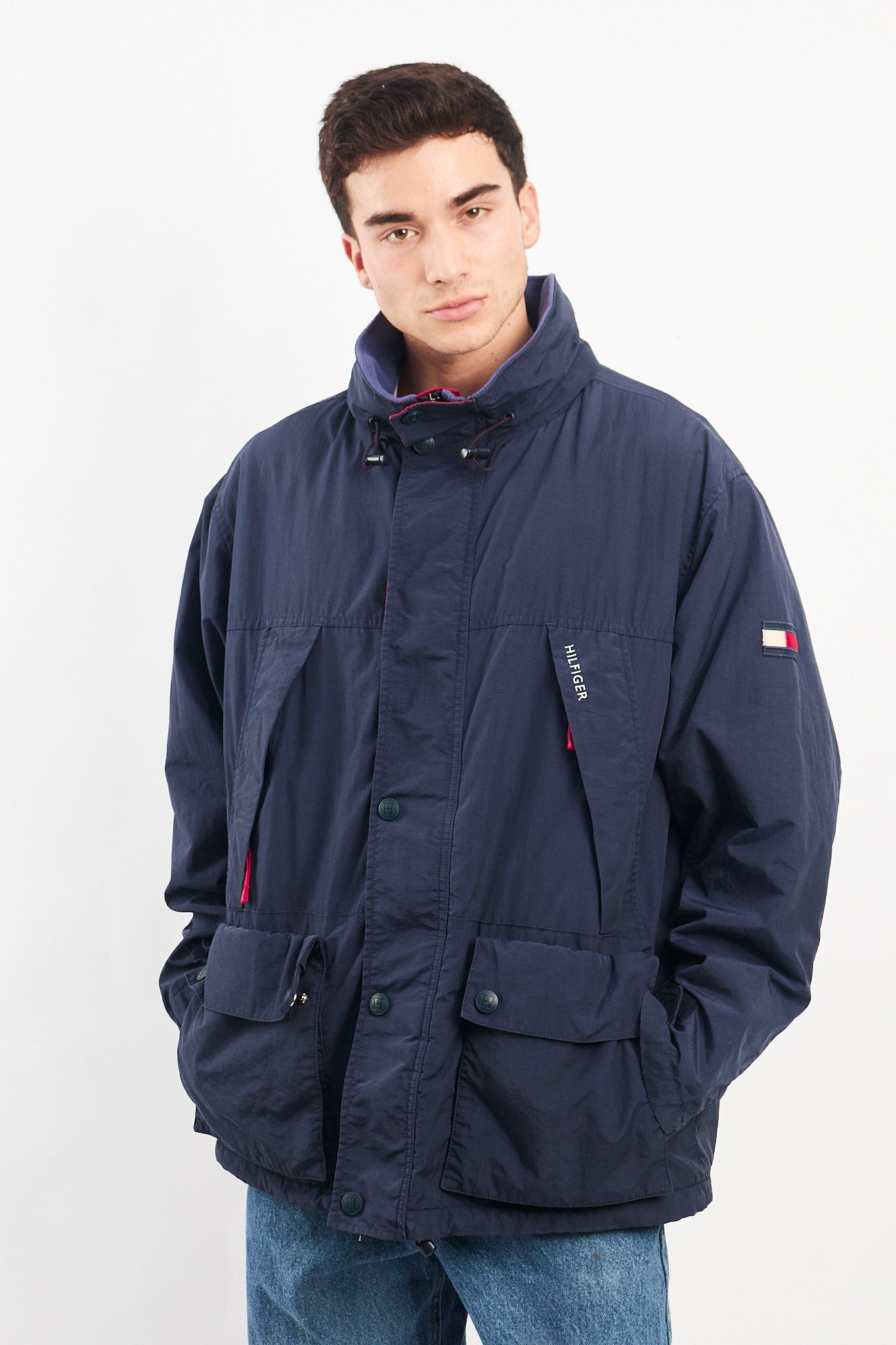 1990 Vintage Tommy Hilfiger Padded Parka Jacket (L/XL)