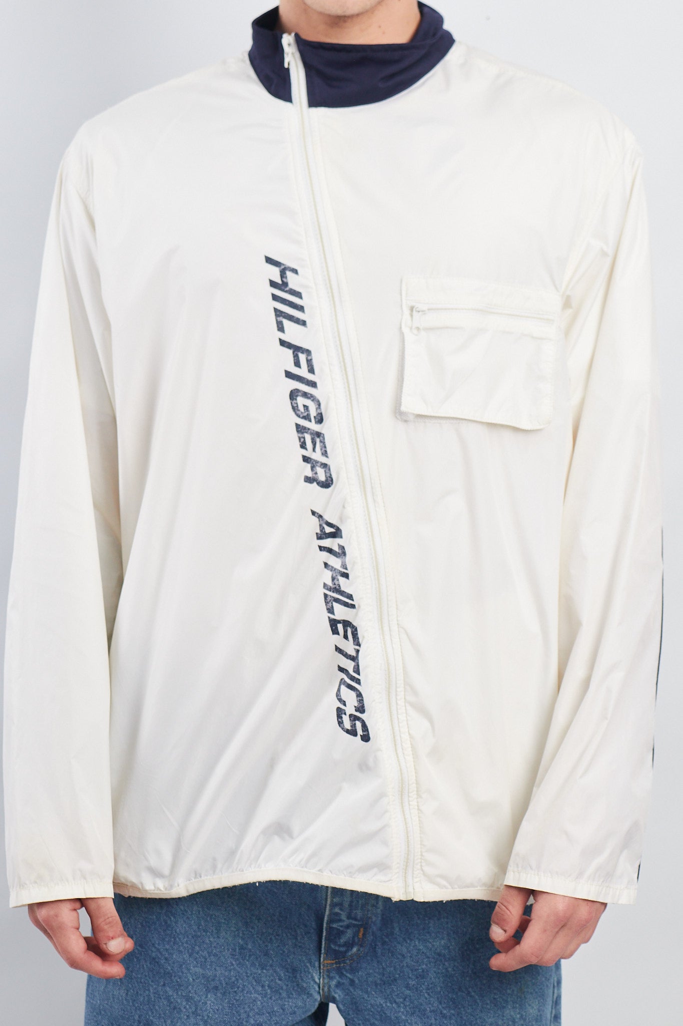 2000 Y2K Hilfiger Athletics Track Jacket (L/XL)