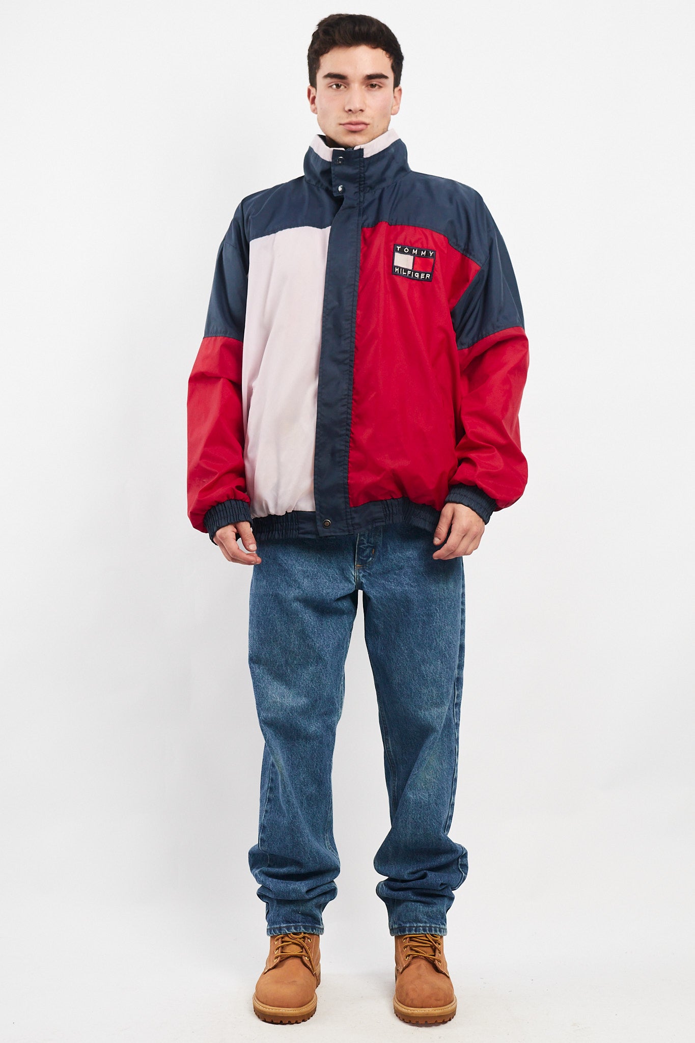 1990 Tommy Hilfiger Sailing Gear Big Flag Jacket (L/XL)