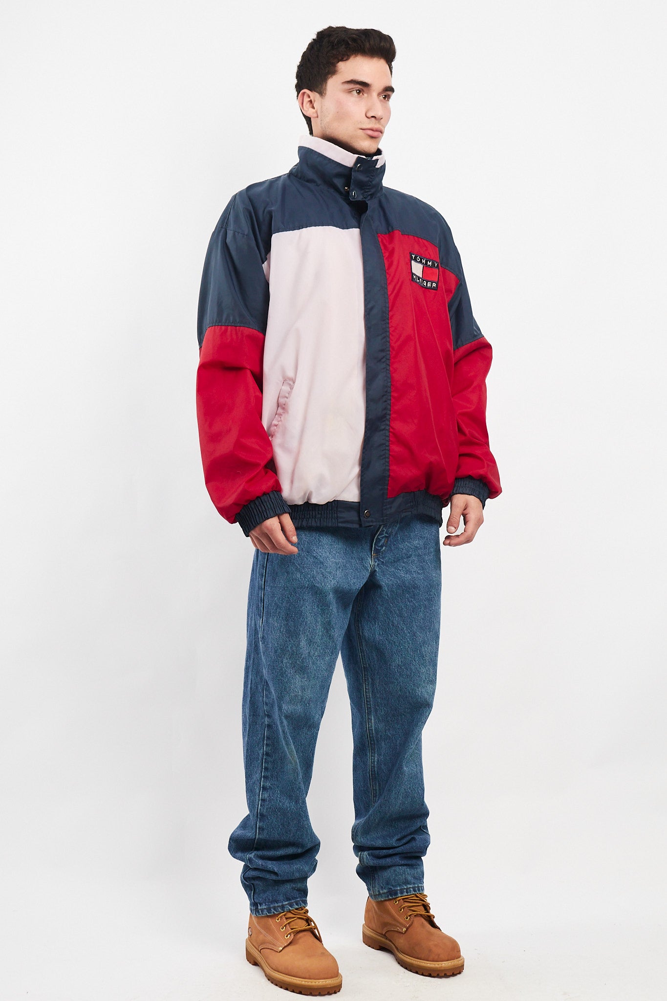 1990 Tommy Hilfiger Sailing Gear Big Flag Jacket (L/XL)