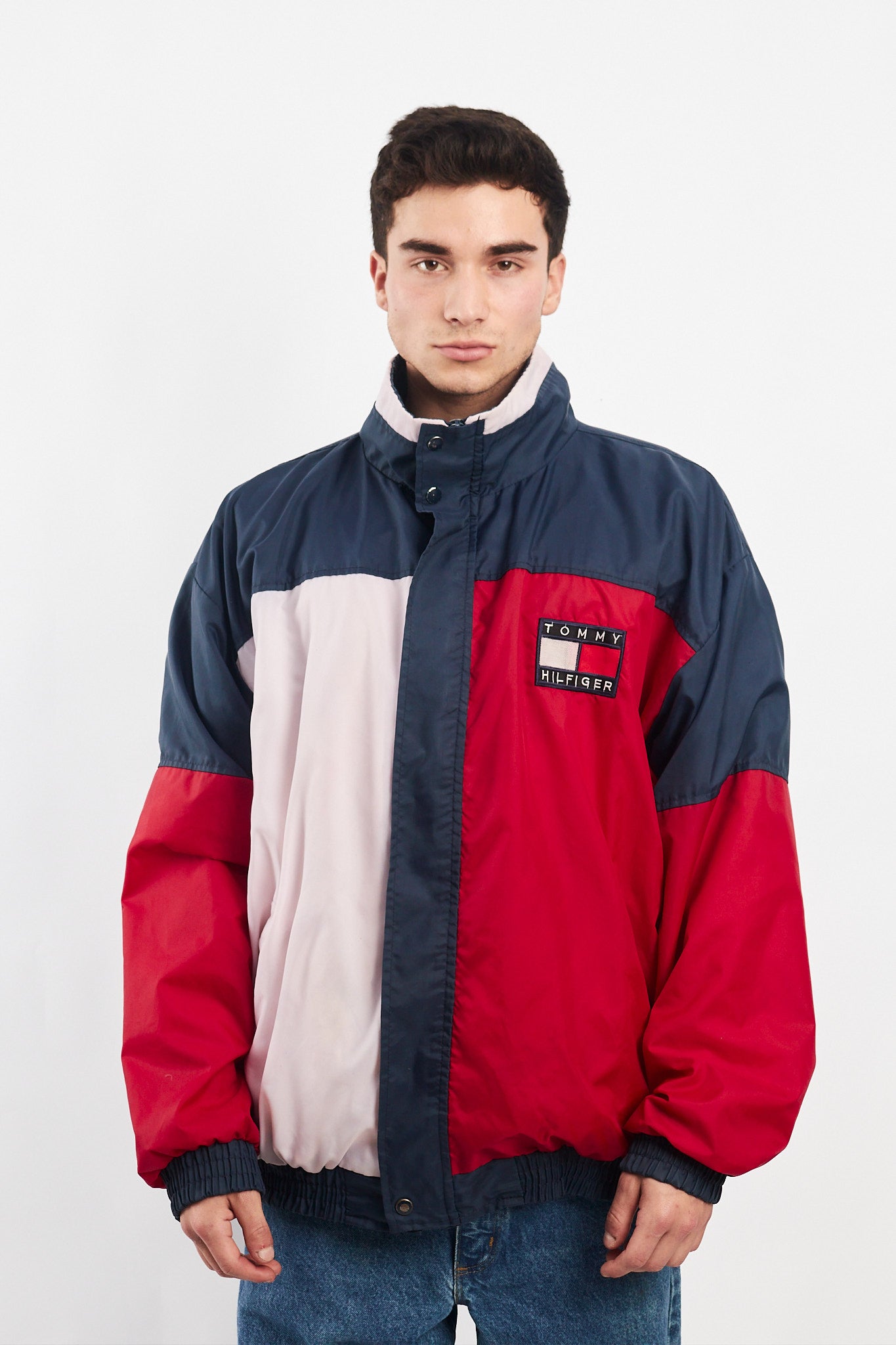 1990 Tommy Hilfiger Sailing Gear Big Flag Jacket (L/XL)