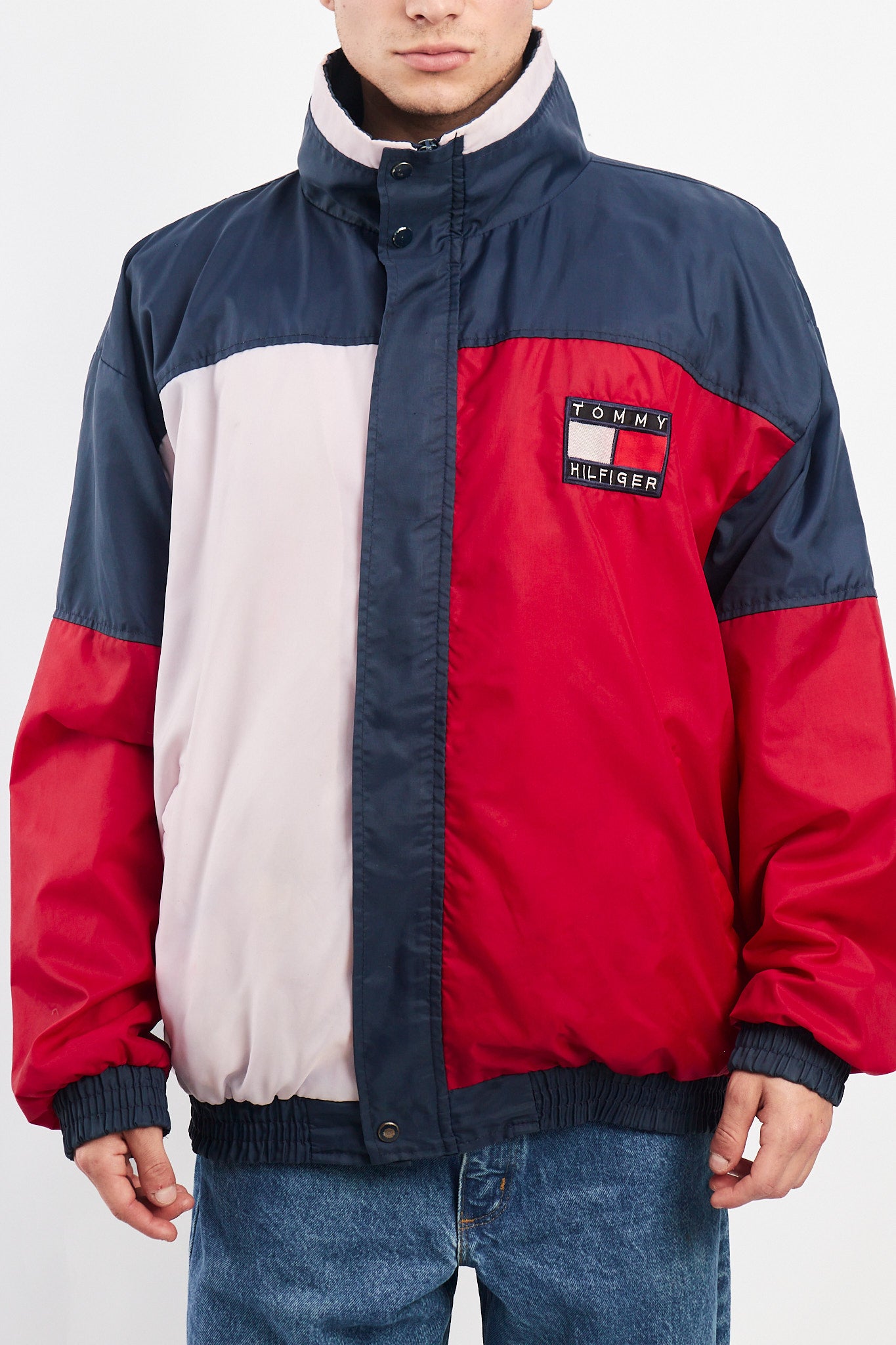 1990 Tommy Hilfiger Sailing Gear Big Flag Jacket (L/XL)