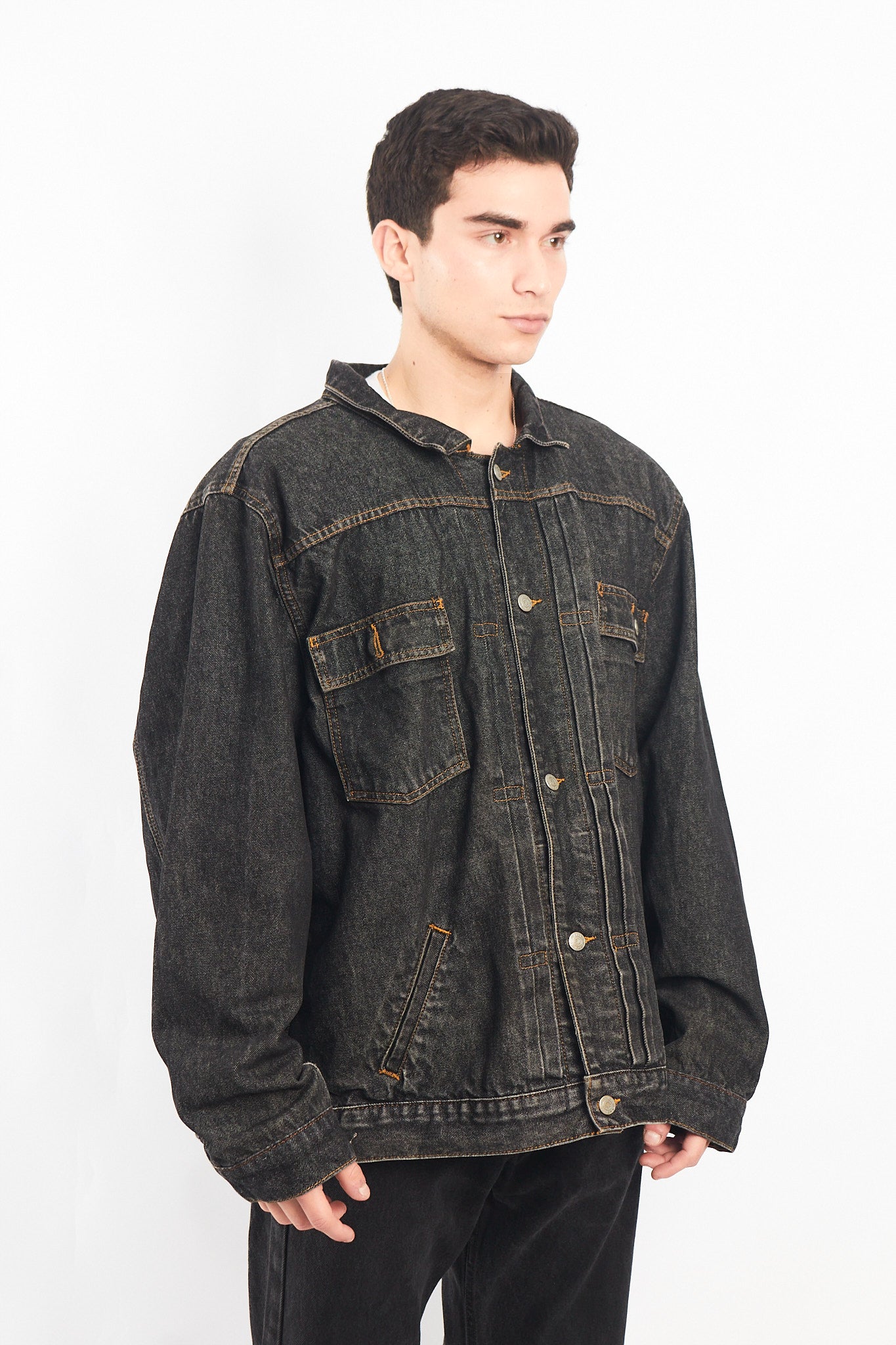 2000 Polo Jeans Co. Black Denim Jacket (L/XL)